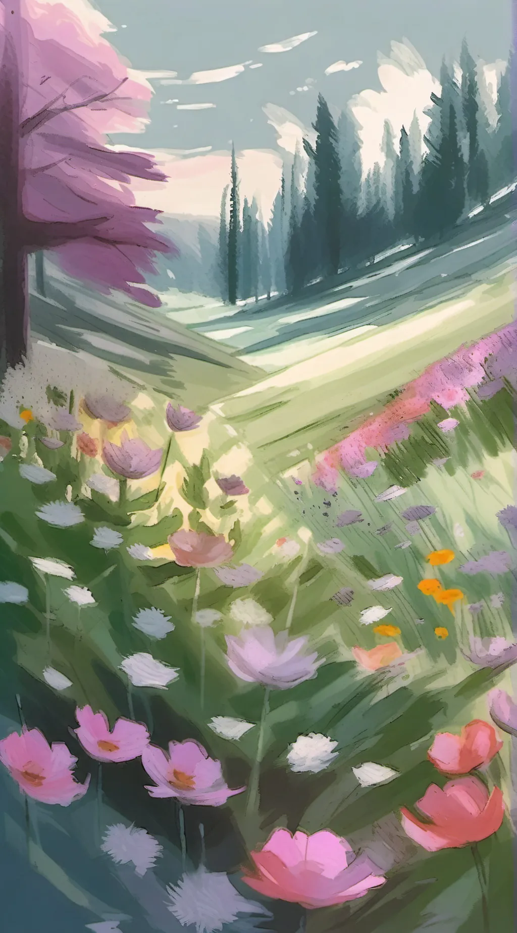 ai character: KNY(SPRING BREAK) background