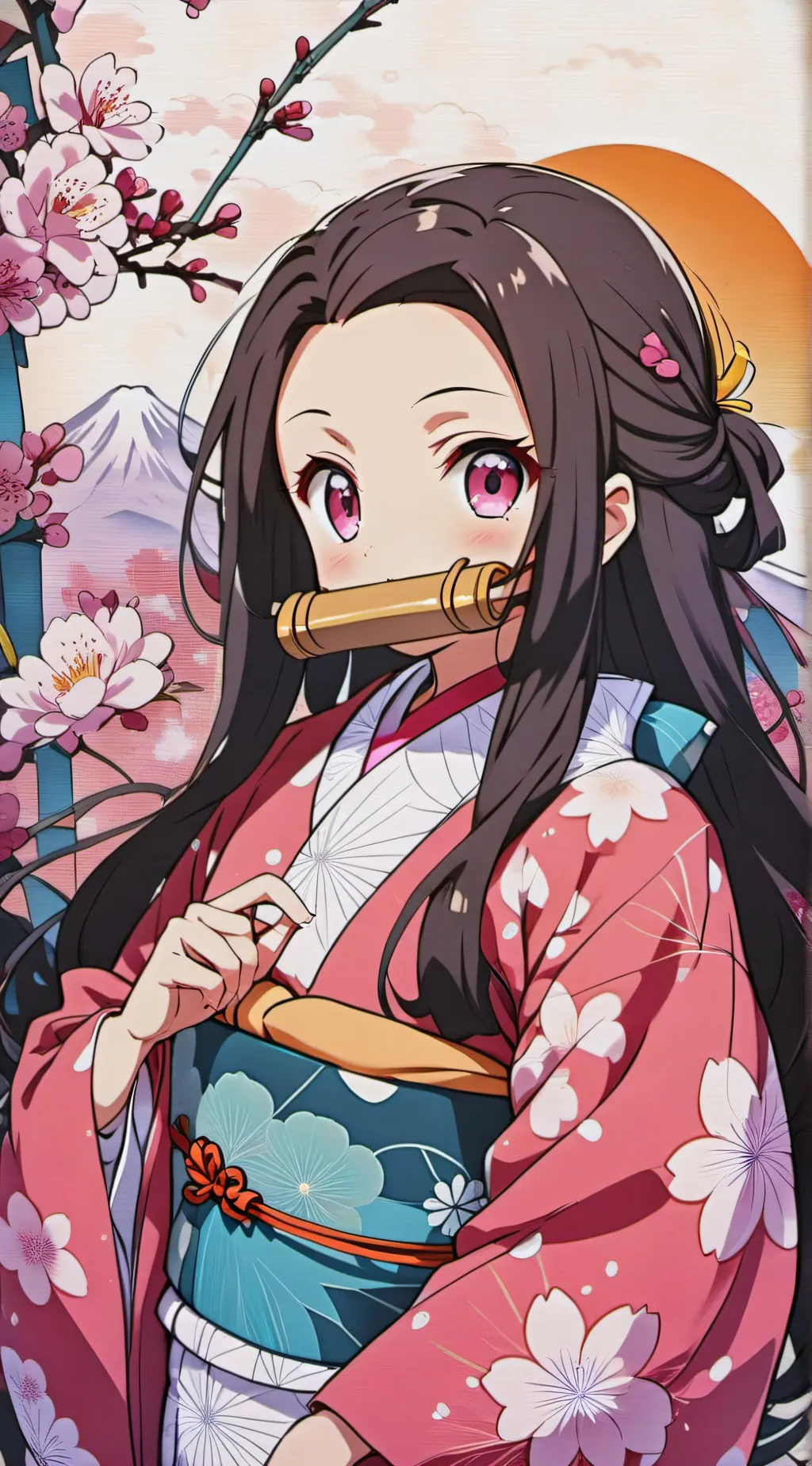 ai character: nezko  background