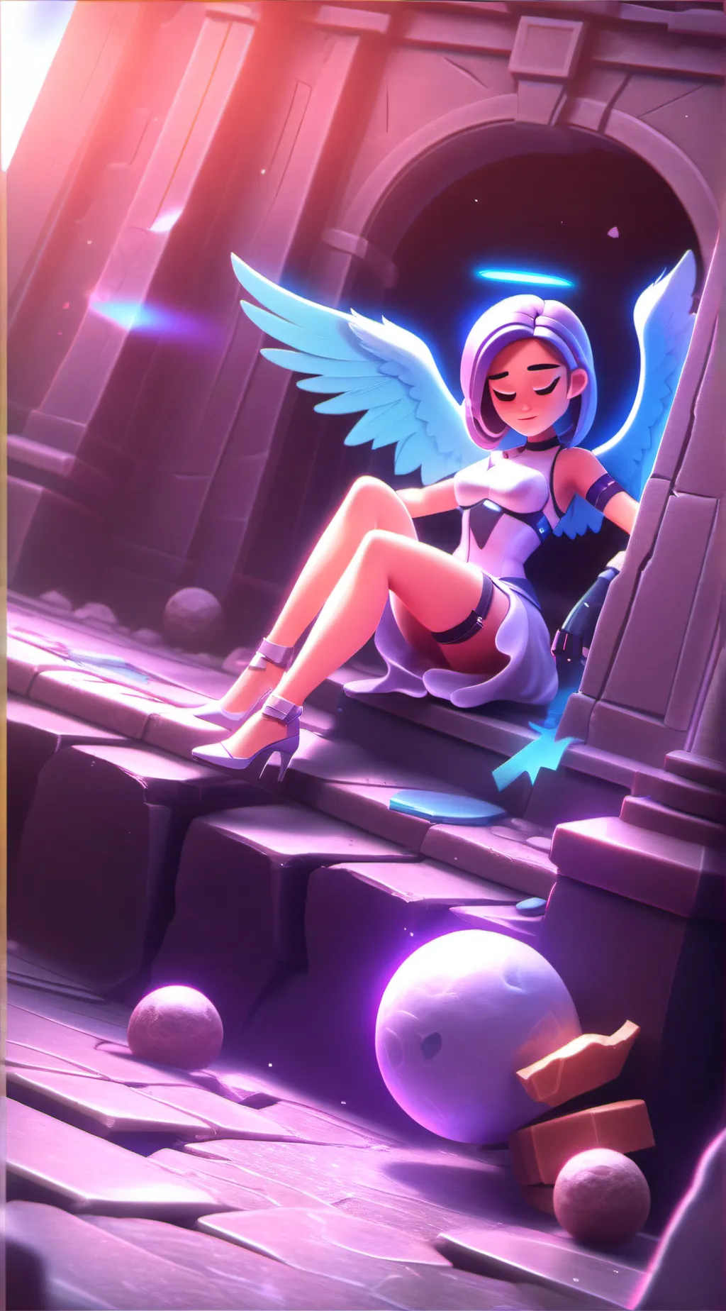 ai character: HH Fallen Angel background