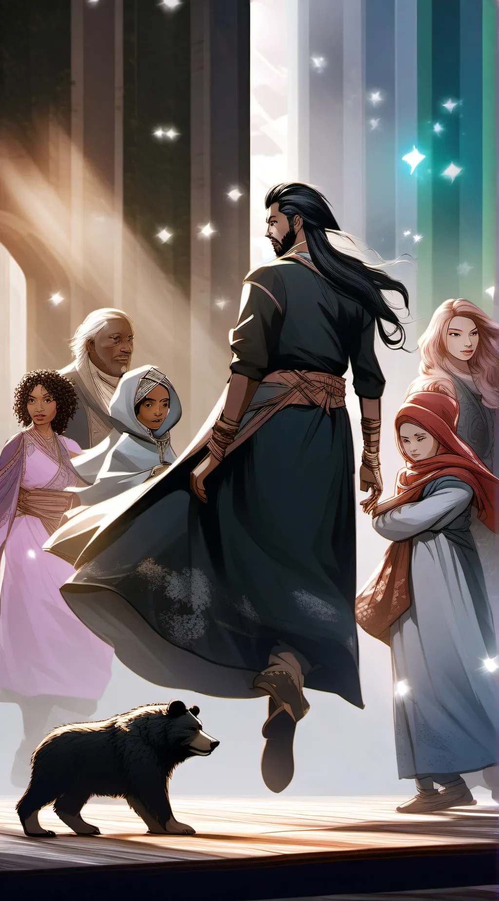 ai character: The Magic Of Kuma background