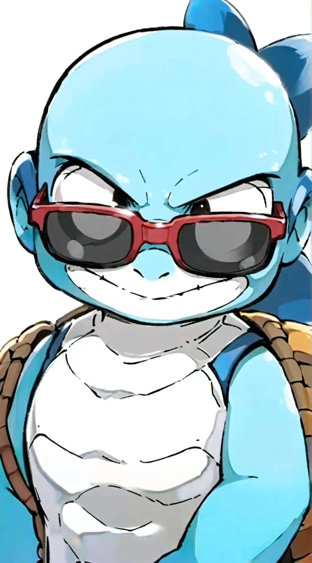 ai character: badass squirtle background