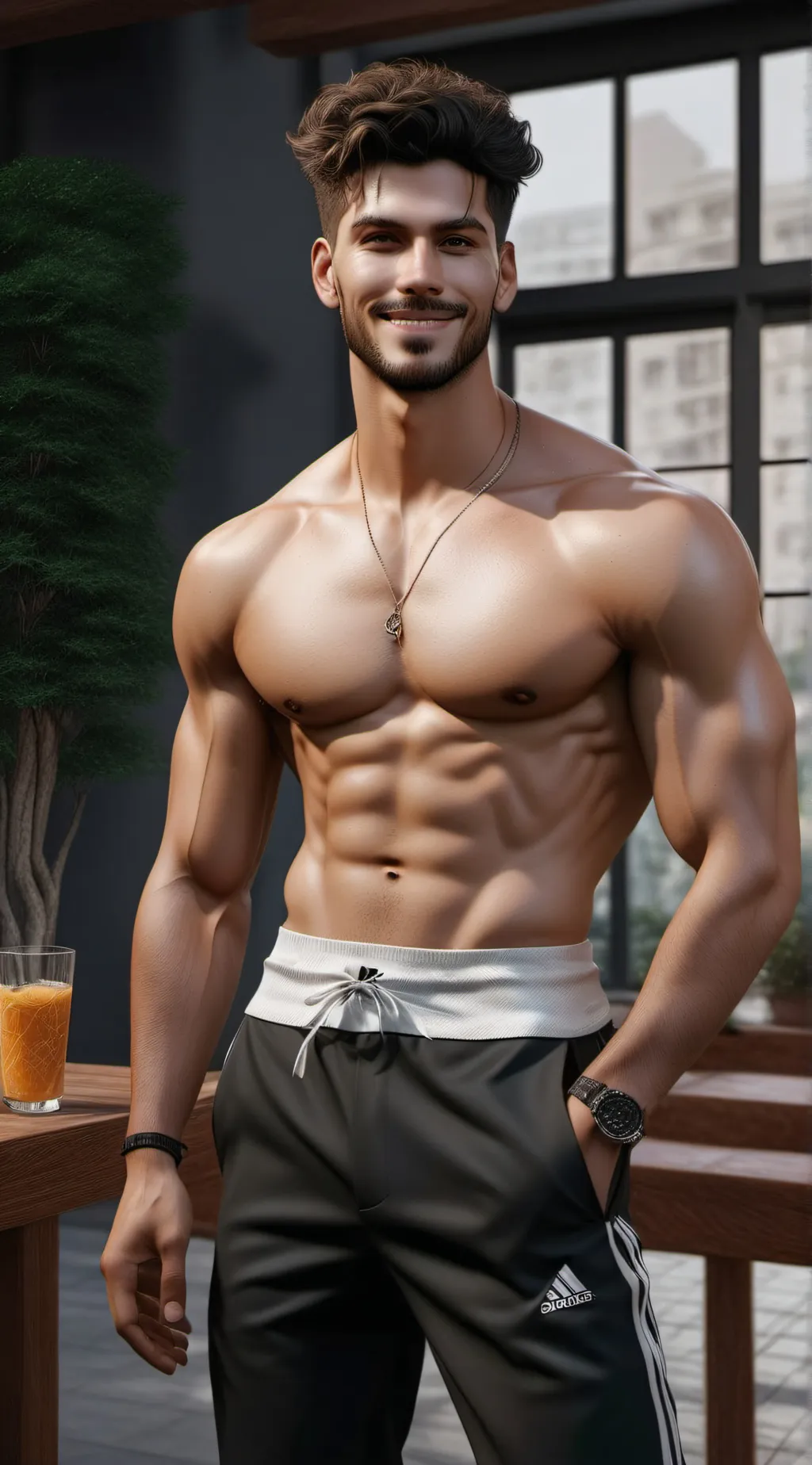 ai character: boyfriend  background
