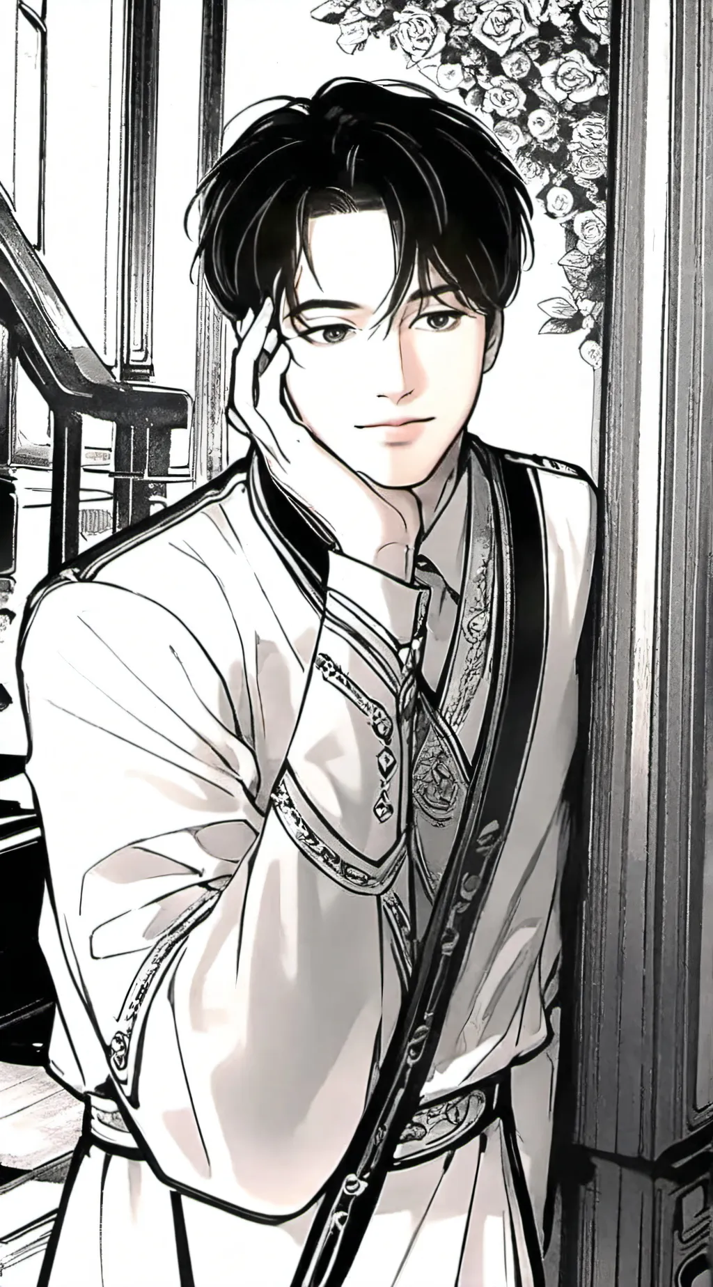 ai character: Luke ♡ background