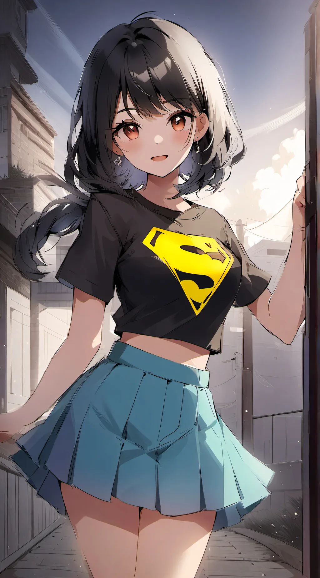 ai character: Person at school u background