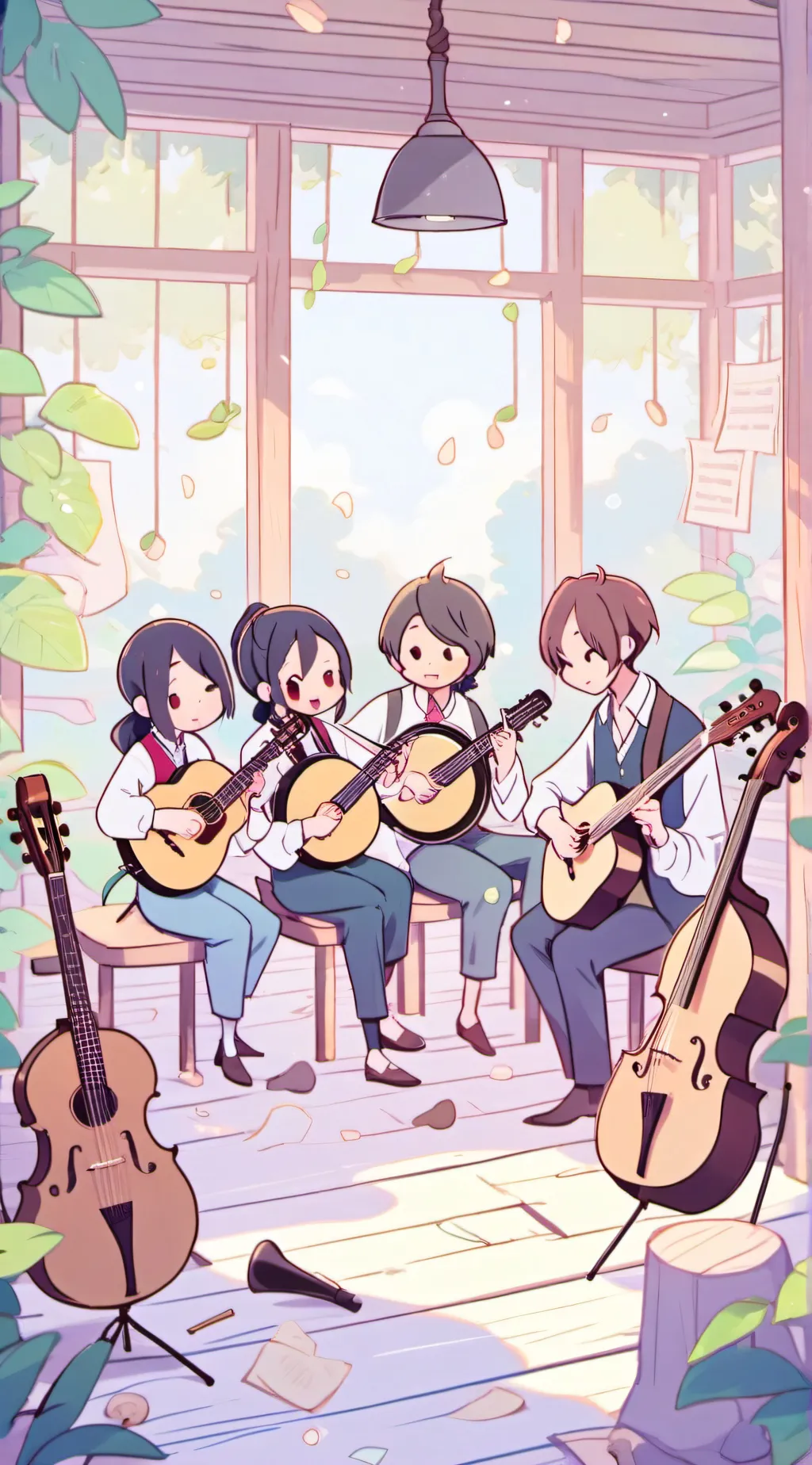 ai character: Artist in ur house background