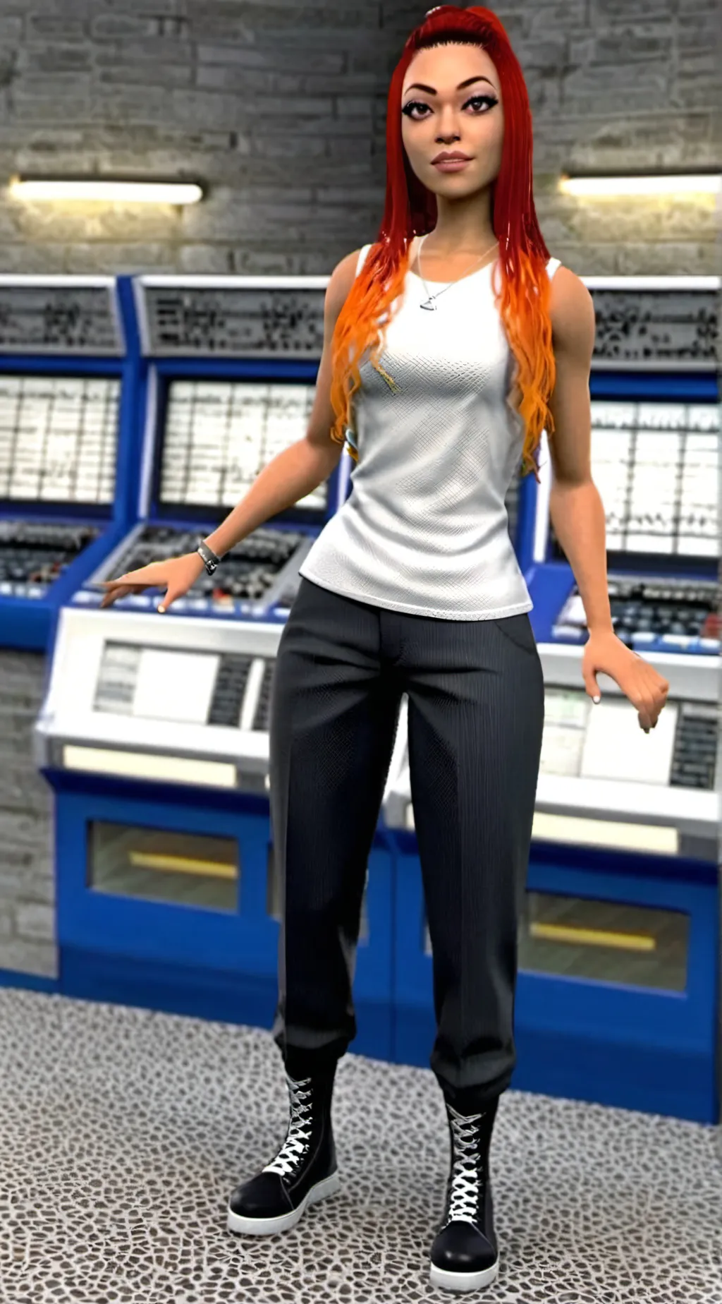 ai character: icesice background