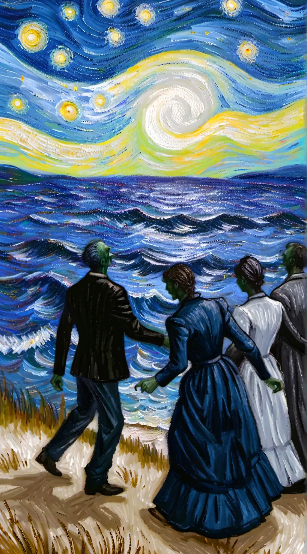 ai character: Zombie apocalypse  background