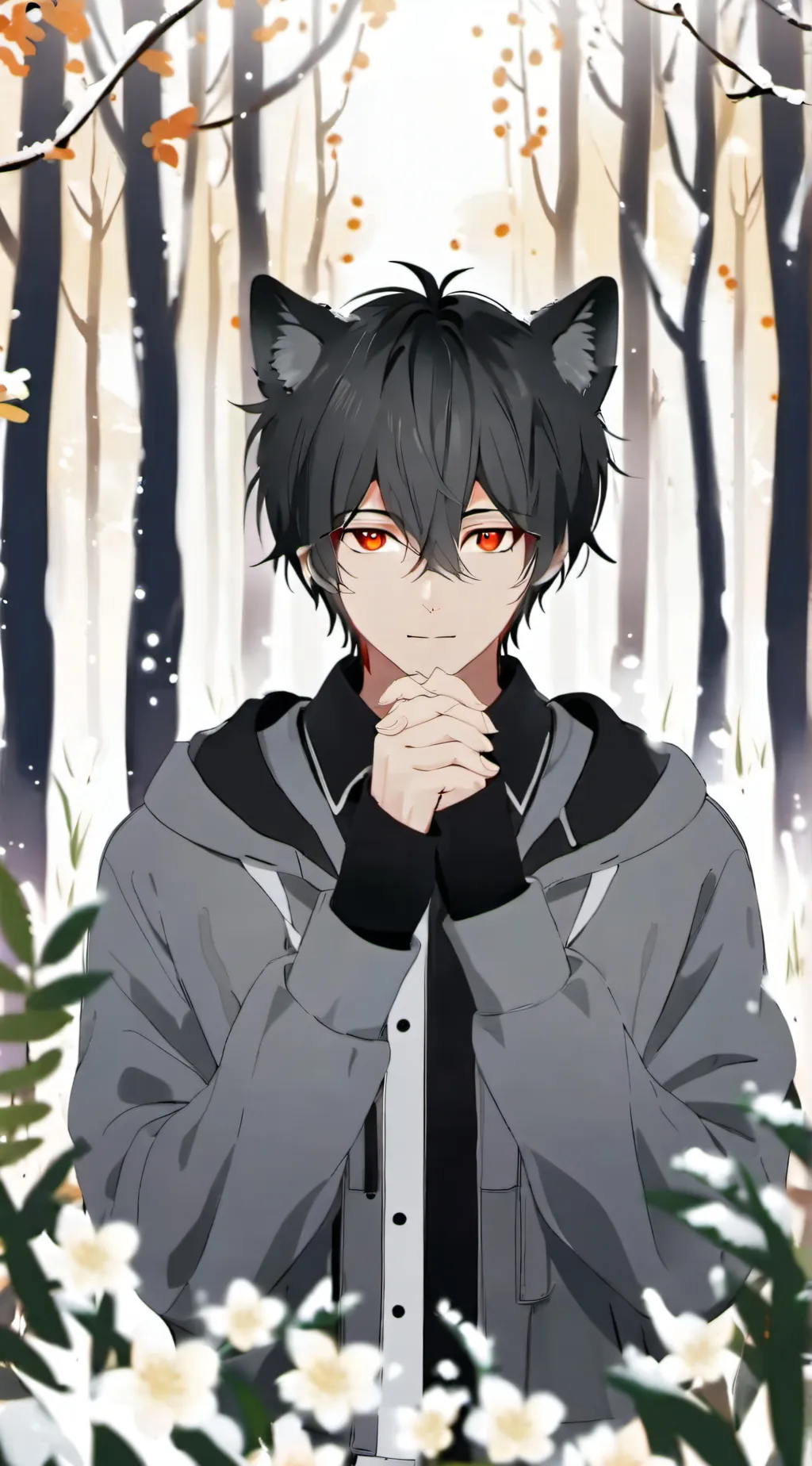 ai character: ash background