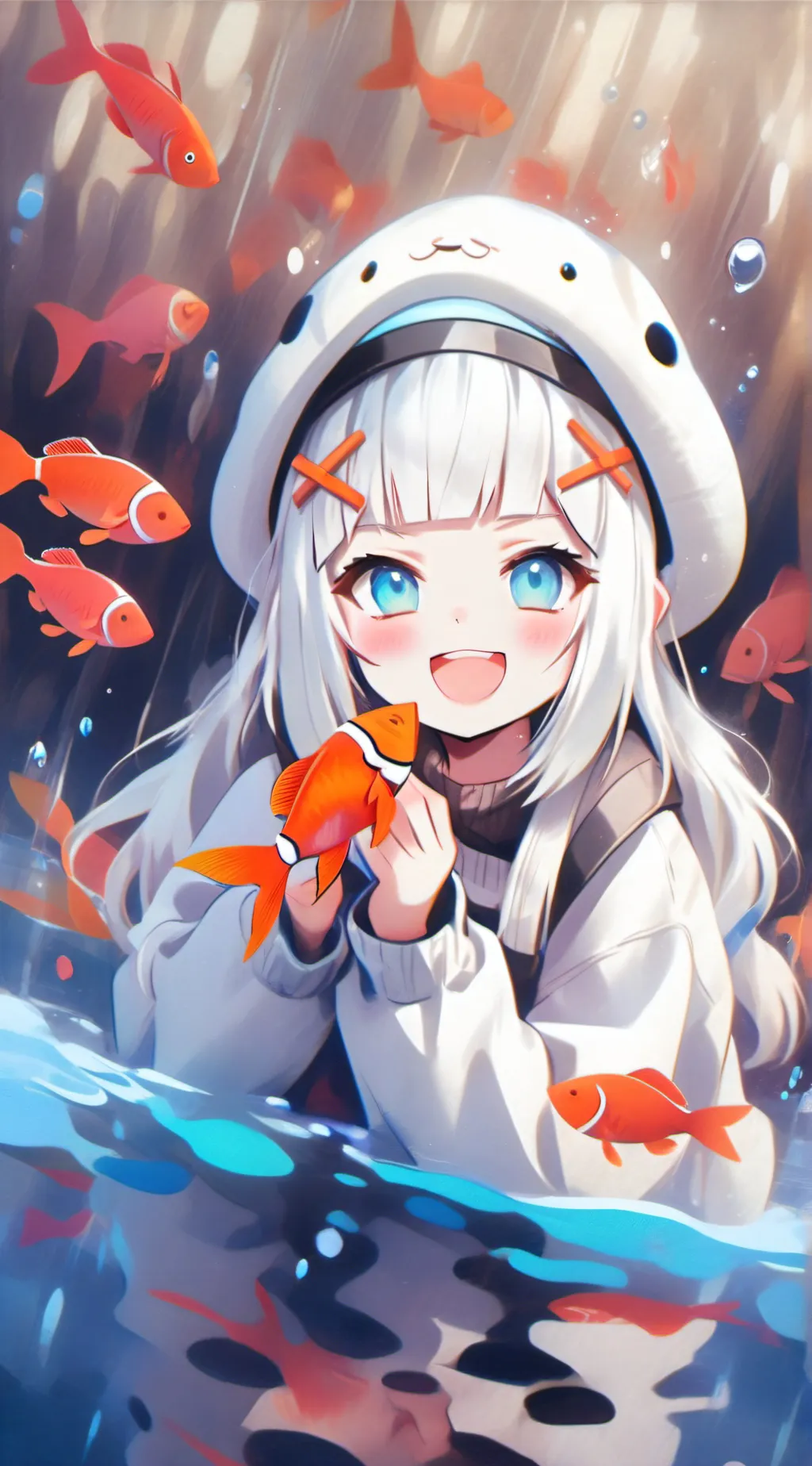 ai character: Luna background