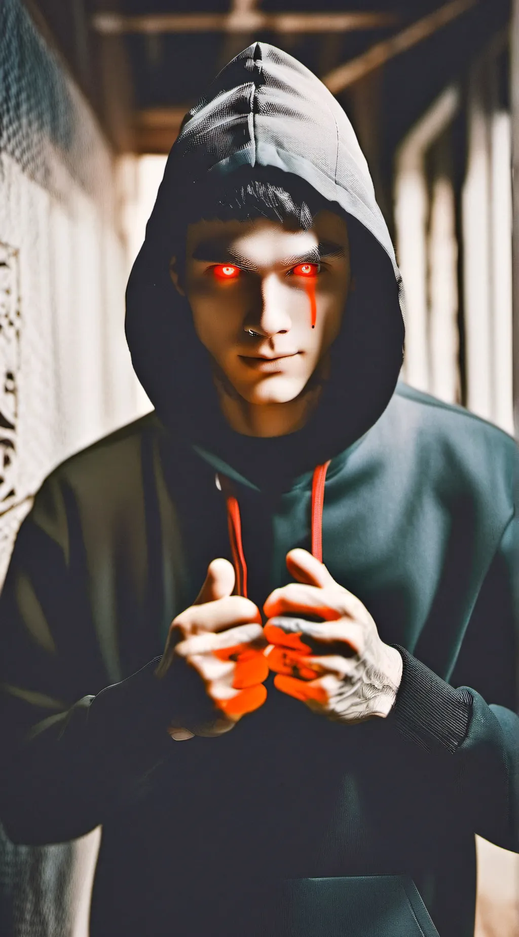 ai character: Laser man background