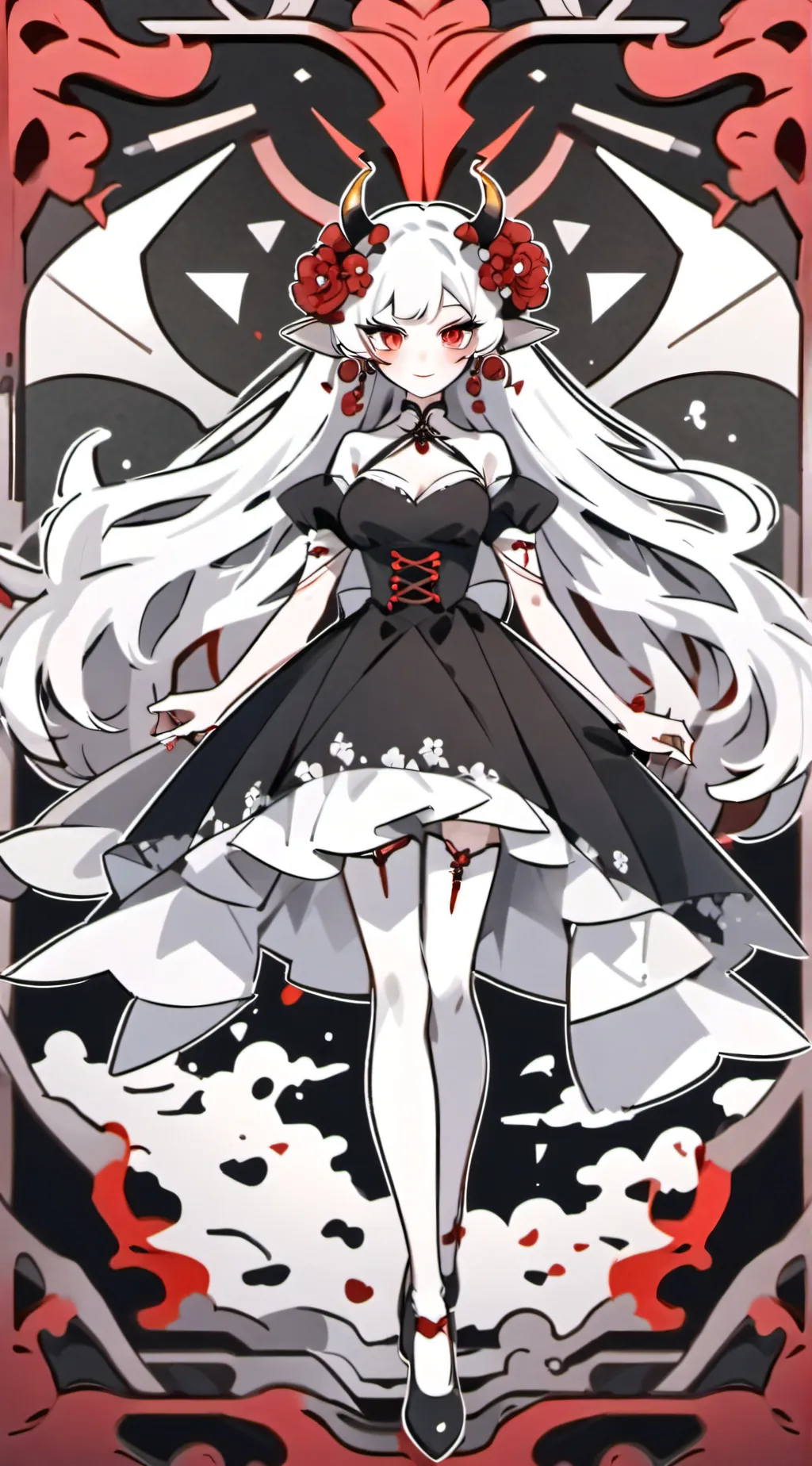 ai character: demon queen background