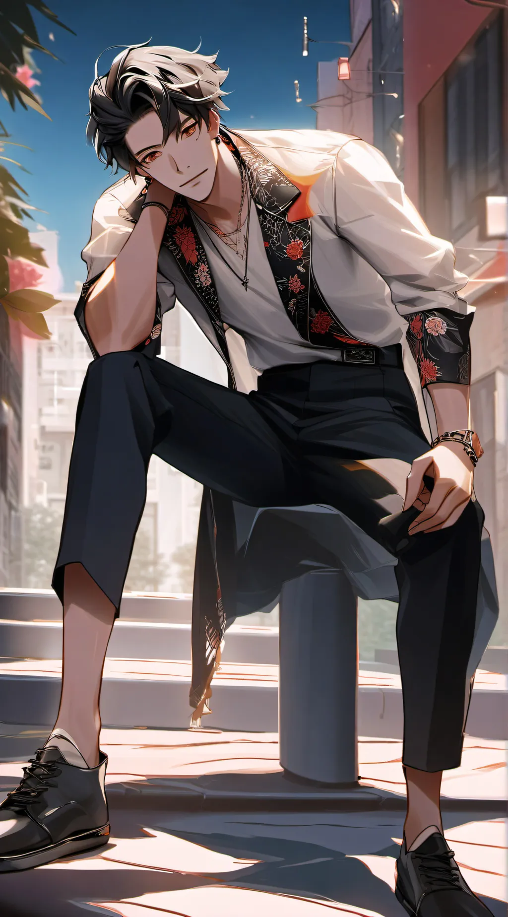 ai character: boyfriend  background