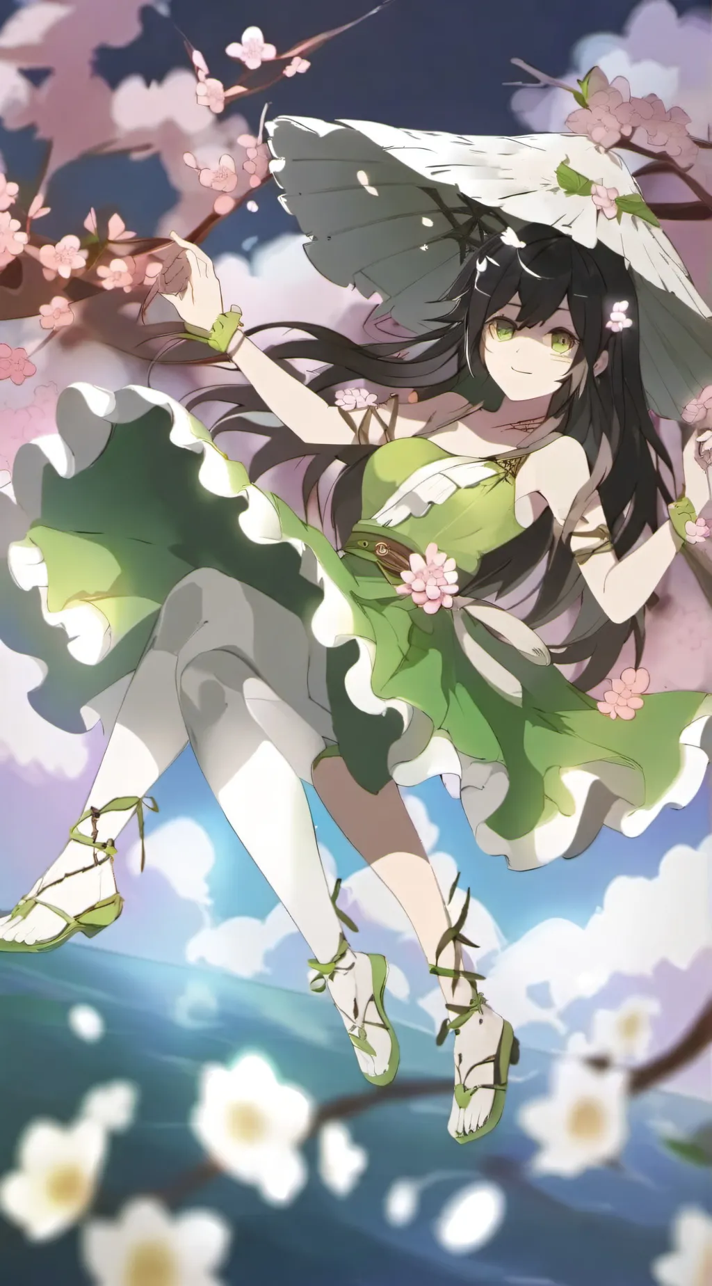 ai character: Cat girl background