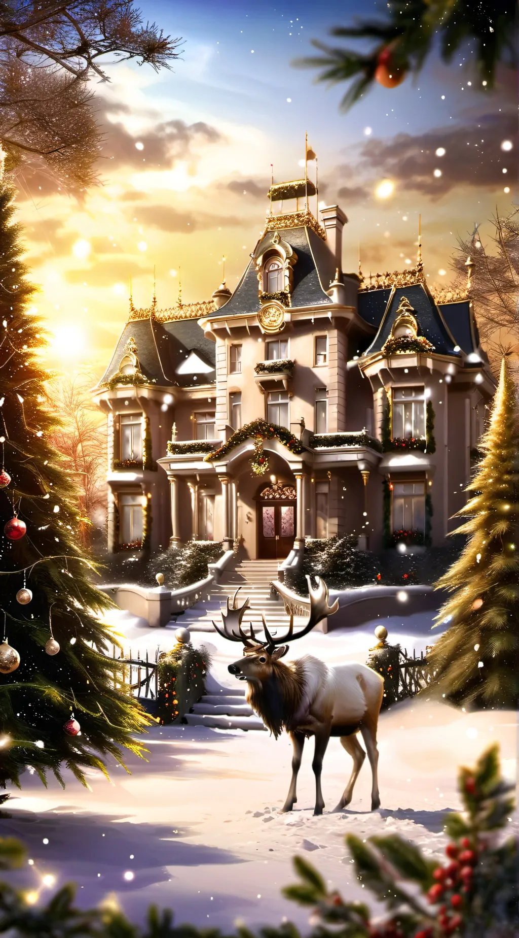 ai character: Christmas (mha) background