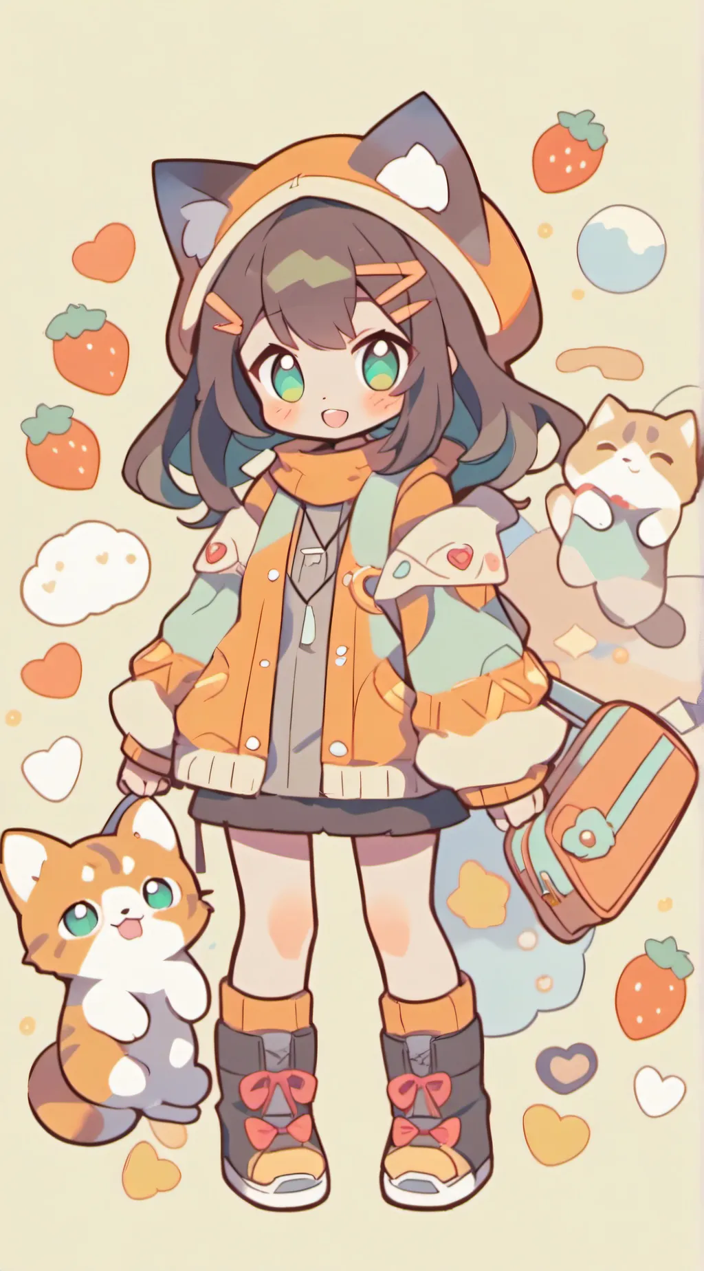 ai character: Aphmau meemeows background