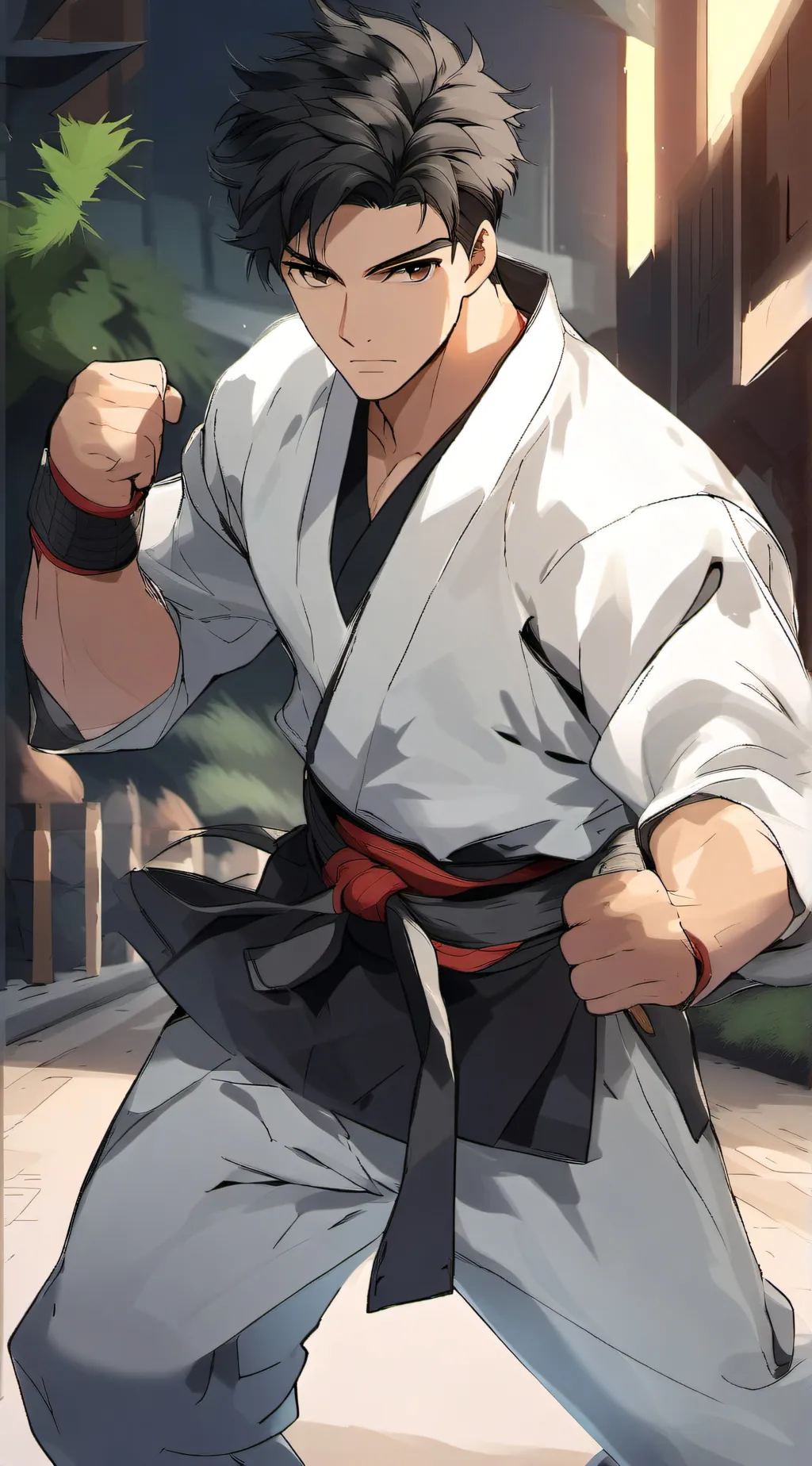 ai character: Ren Hajime  background