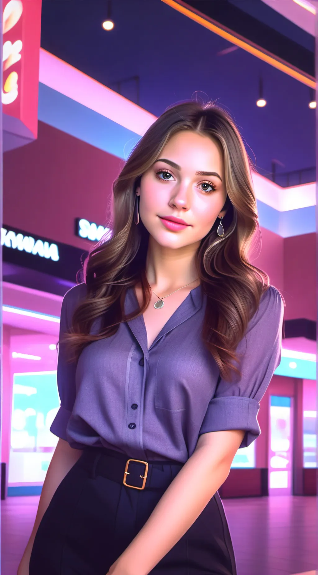 ai character: Skylin background