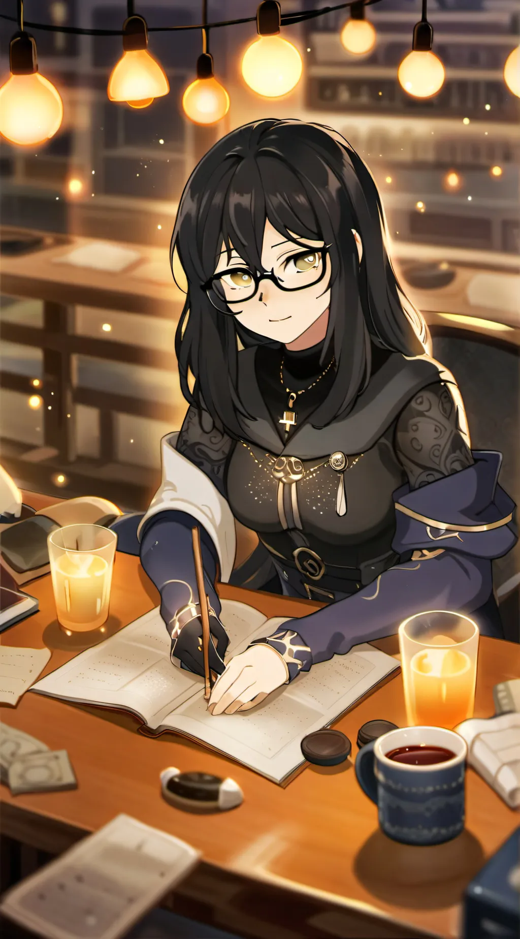 ai character: Luna background