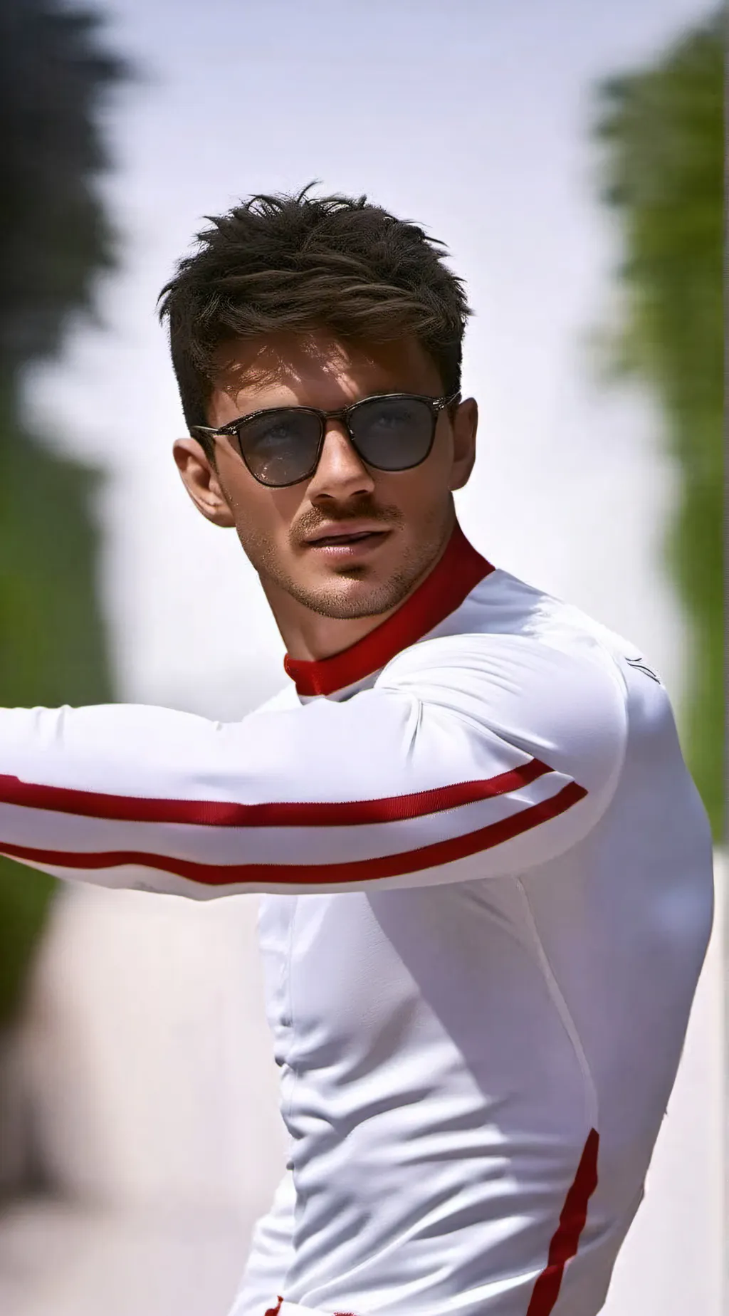 ai character: Charles Leclerc  background