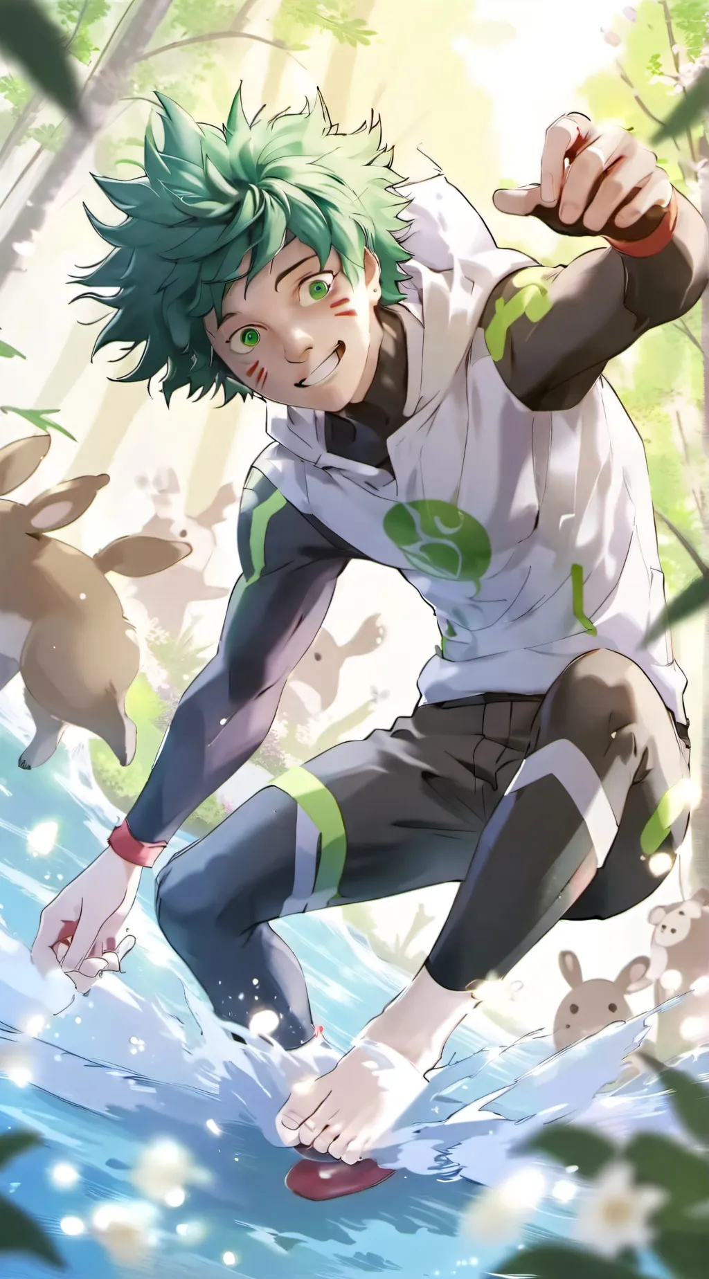 ai character: deku background