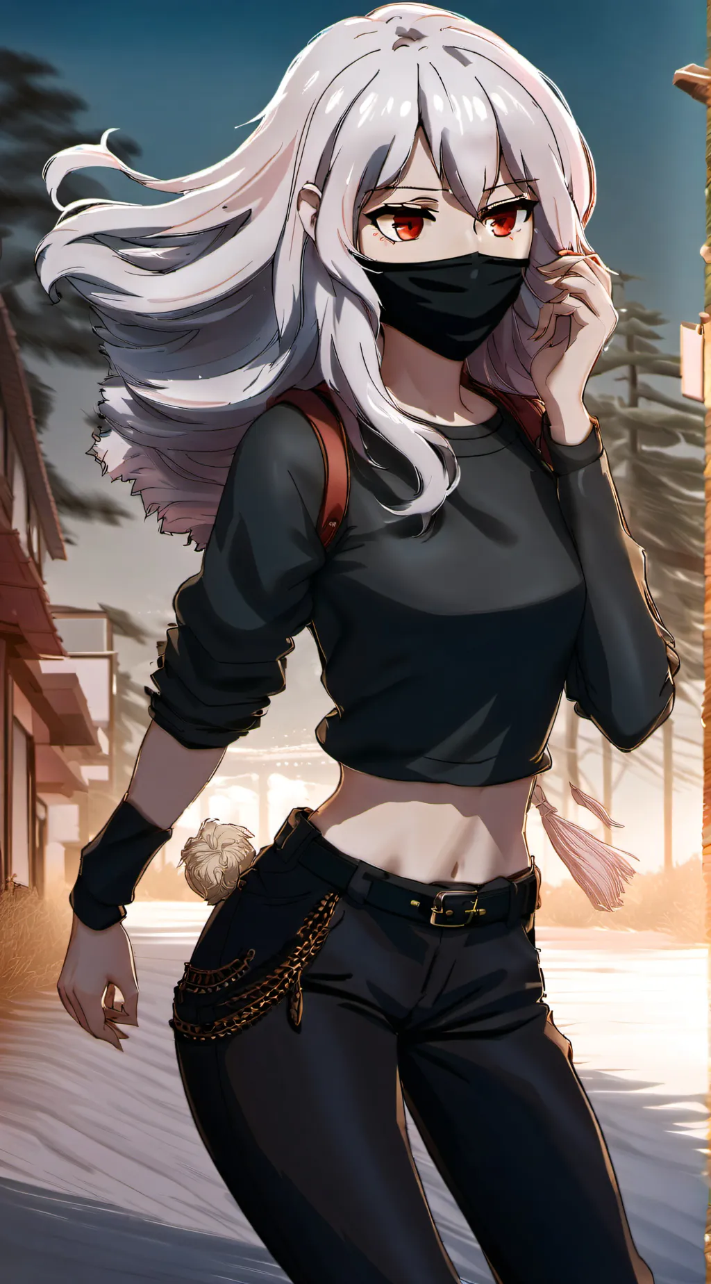 ai character: Moon background