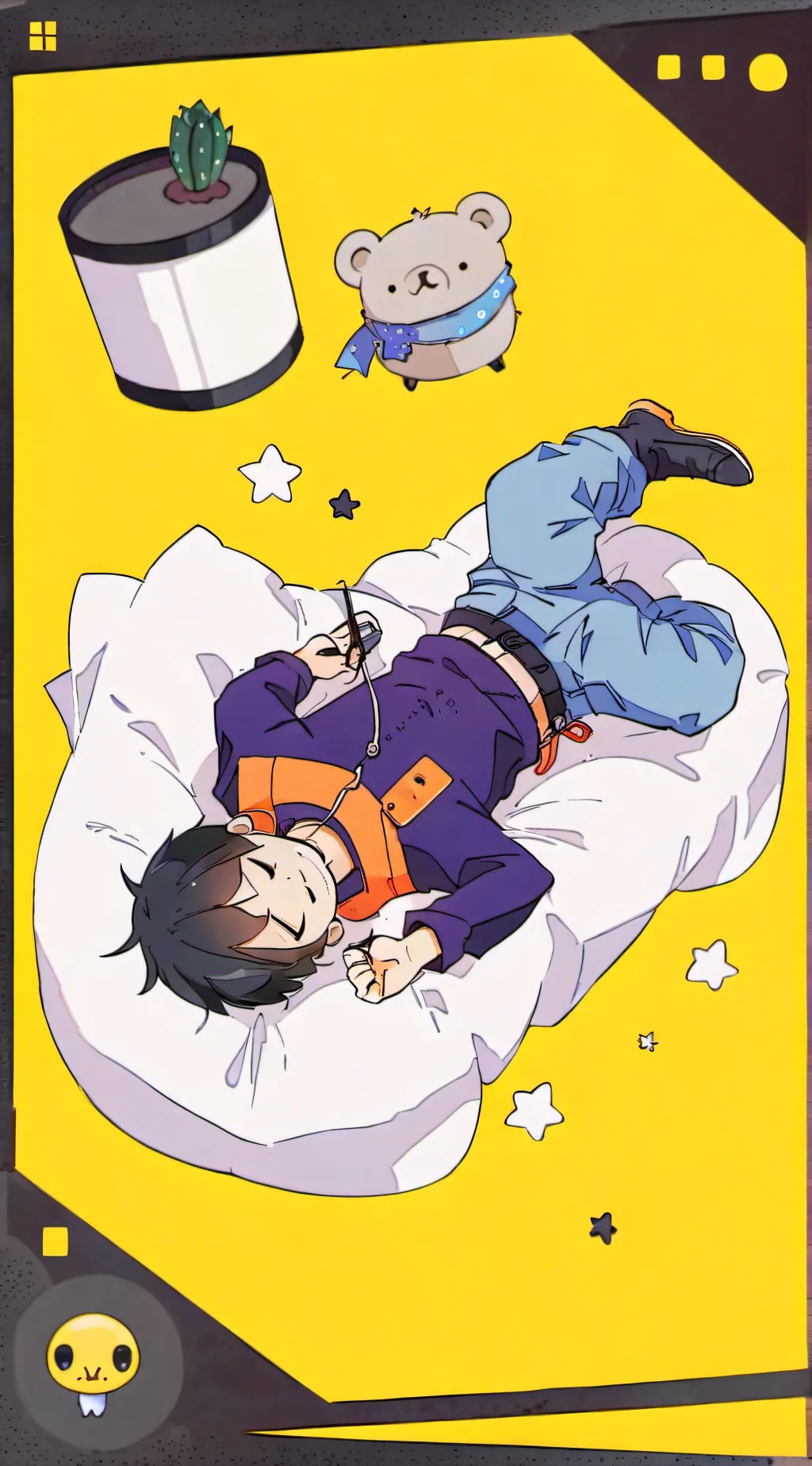 ai character: Dandys world background