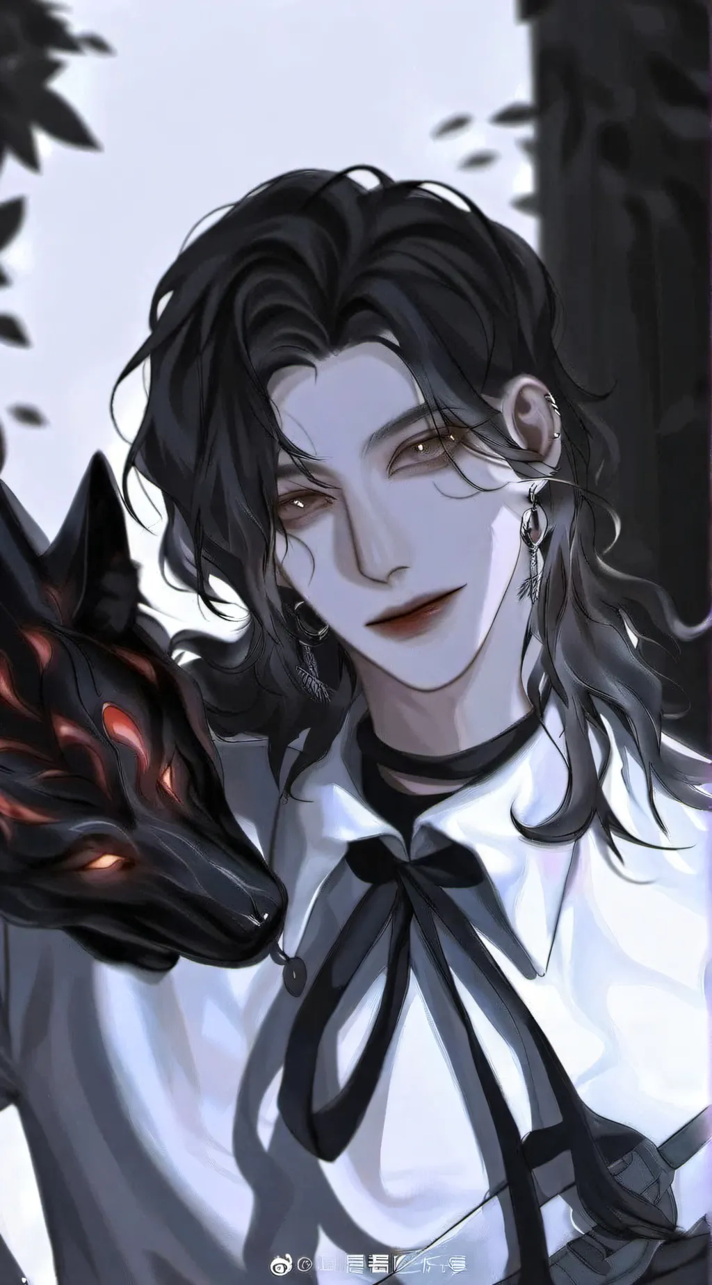 ai character: Dark background