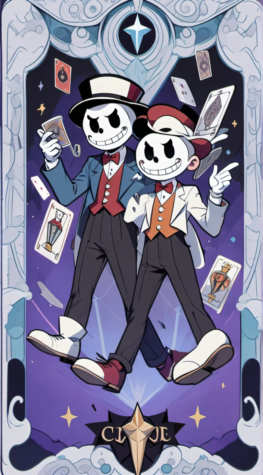 ai character: Cuphead background