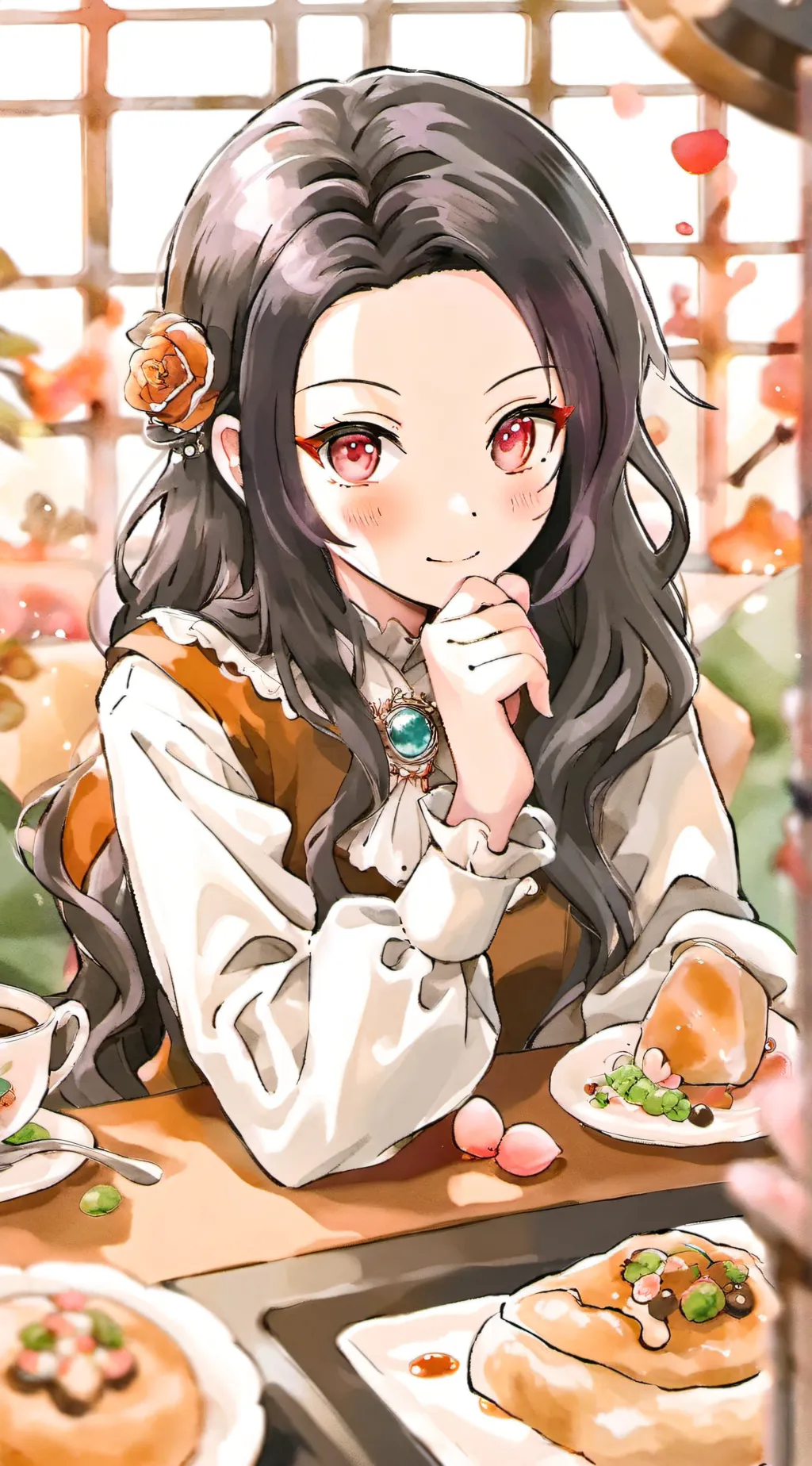 ai character: nezuko runs away?! background