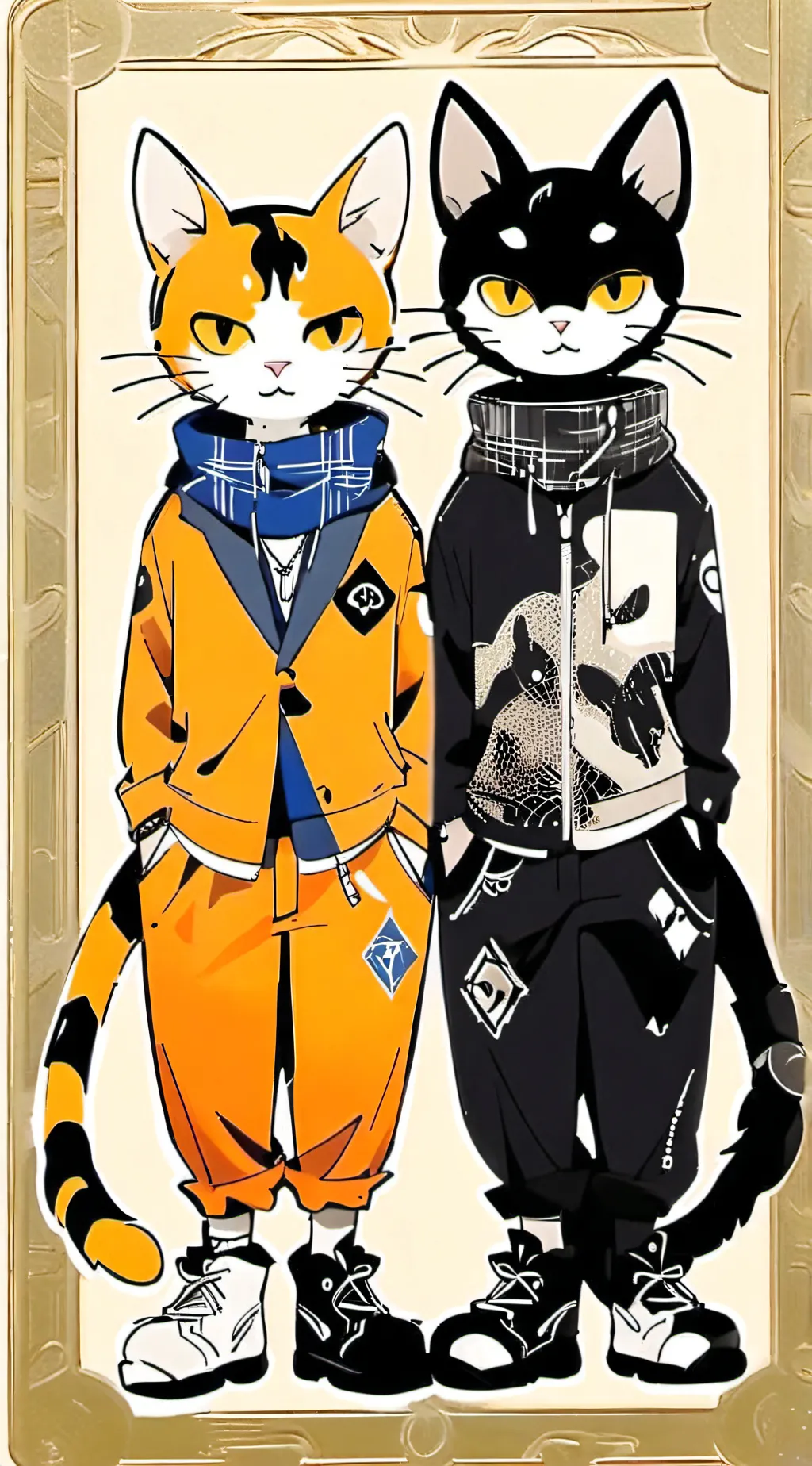 ai character: cat group! (fpe) background