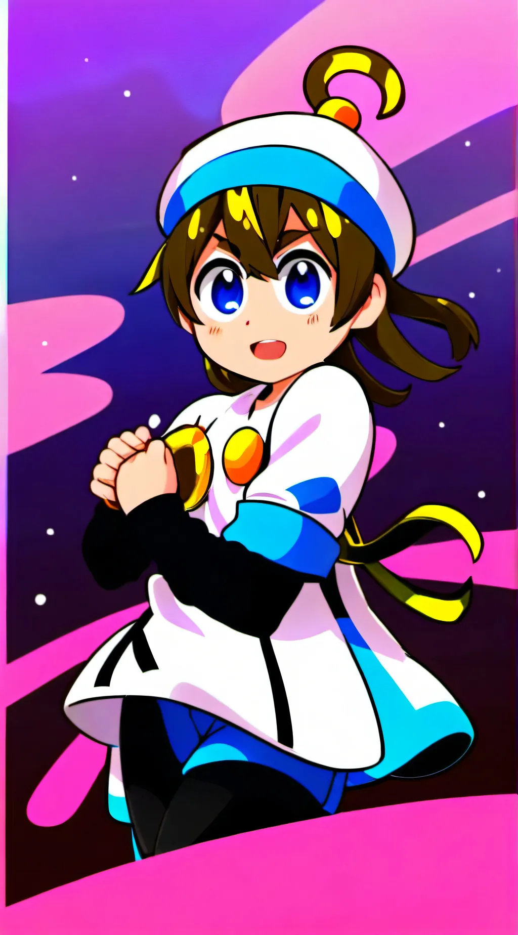 ai character: focus background