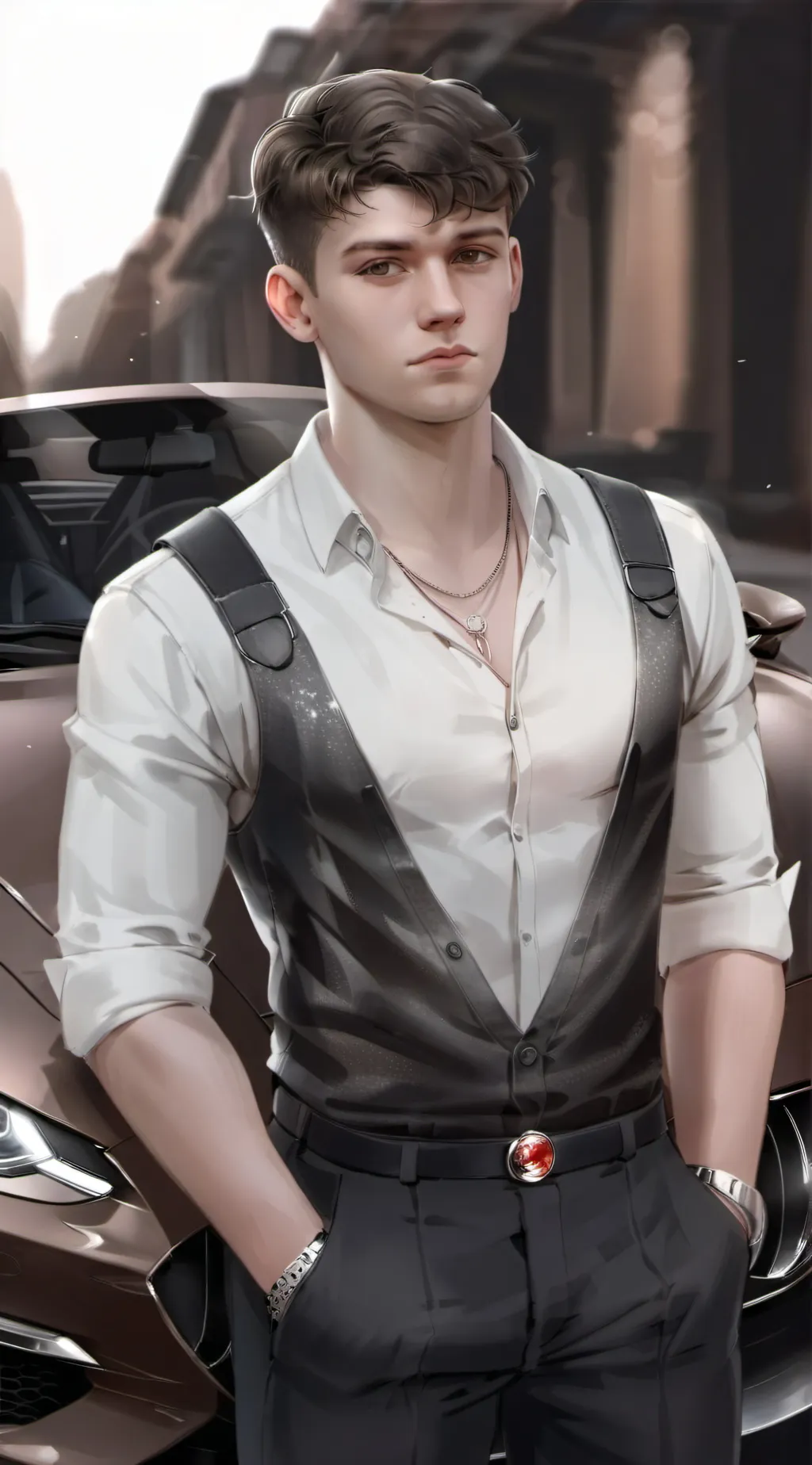 ai character: Bradley  background