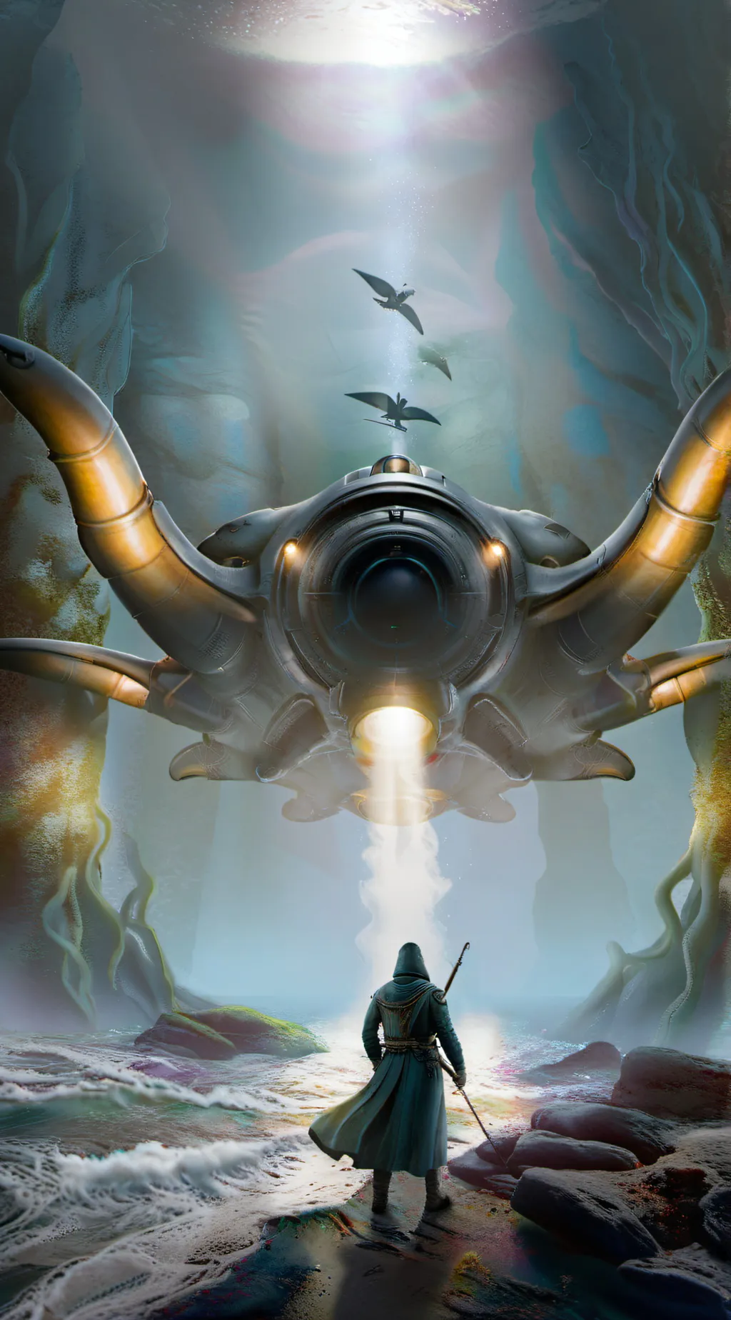 ai character: Search party  background