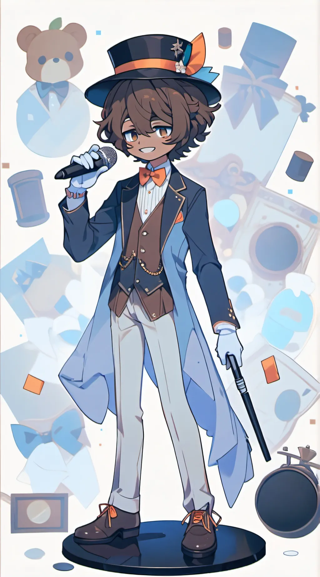 ai character: Freddy Fazbear  background