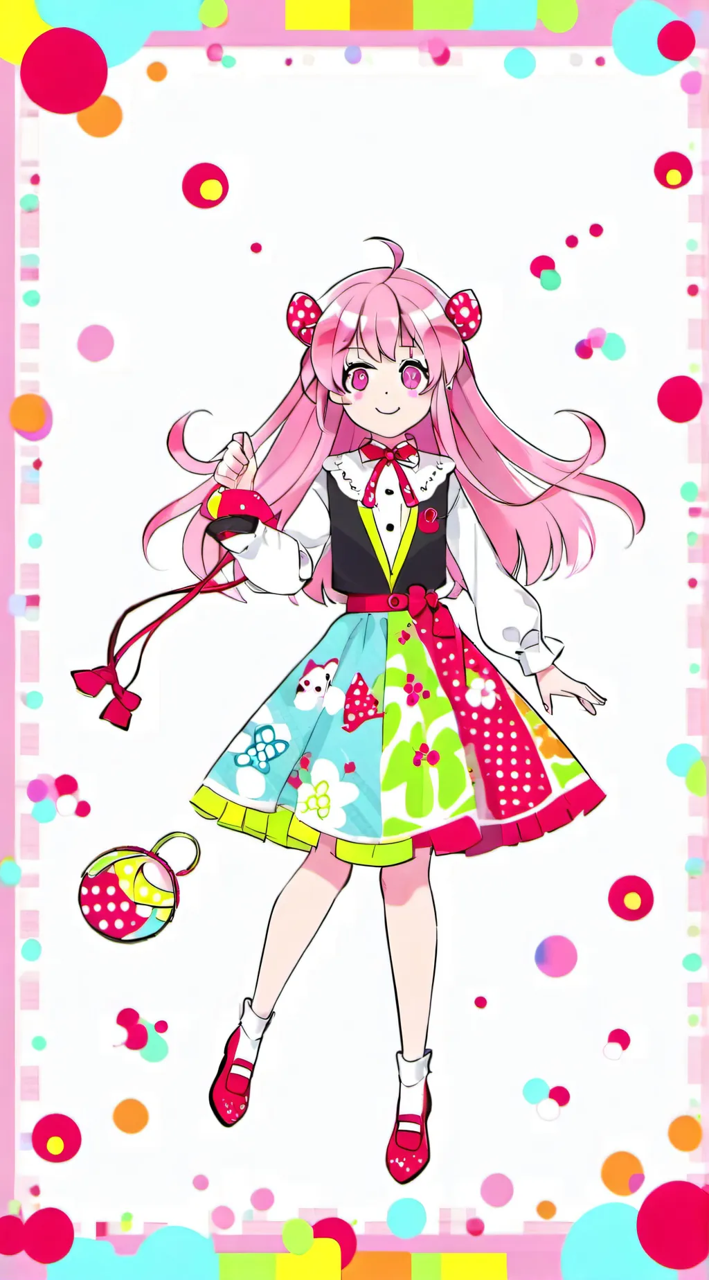 ai character: cure wonderful  background