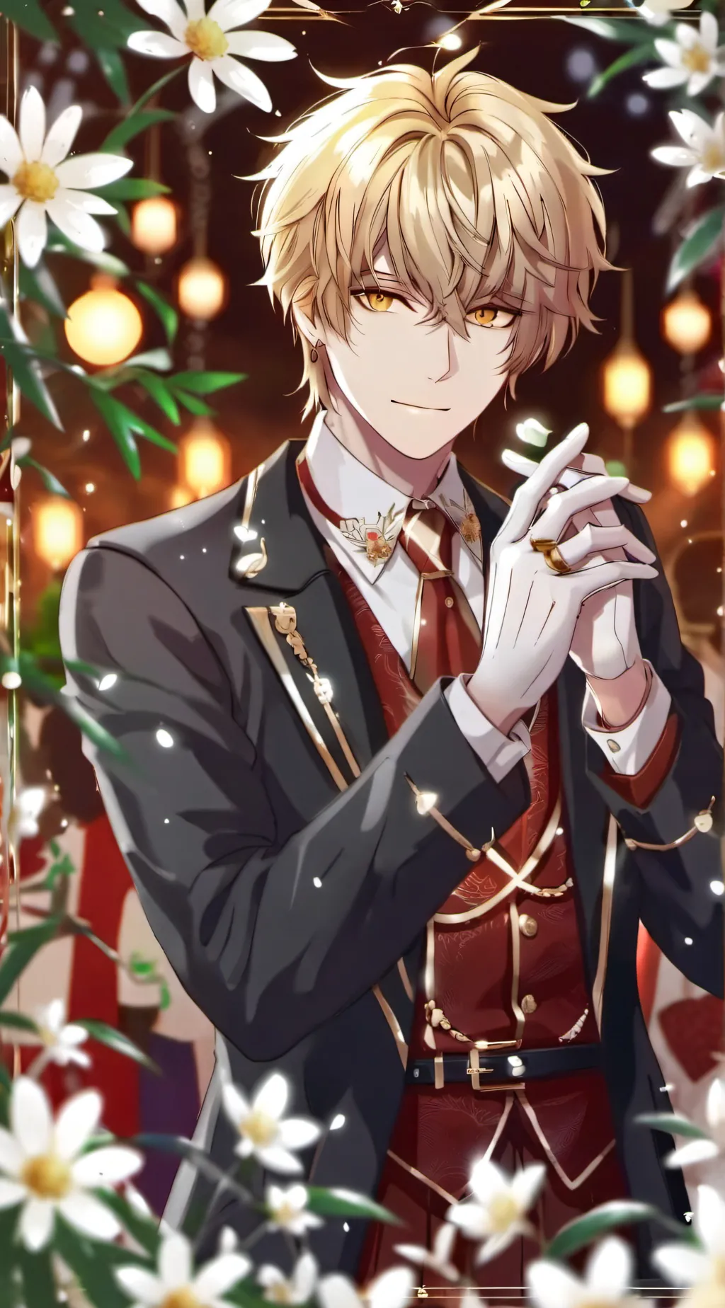 ai character: heaven background