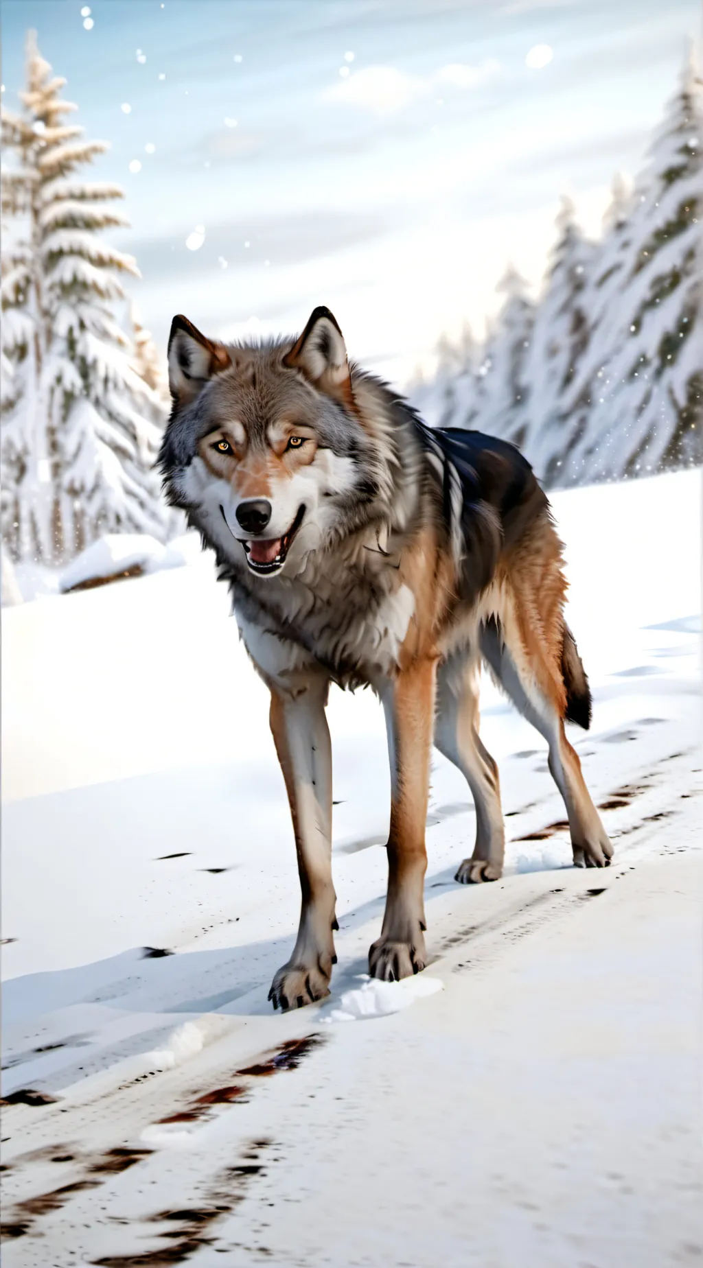 ai character: Wolf background