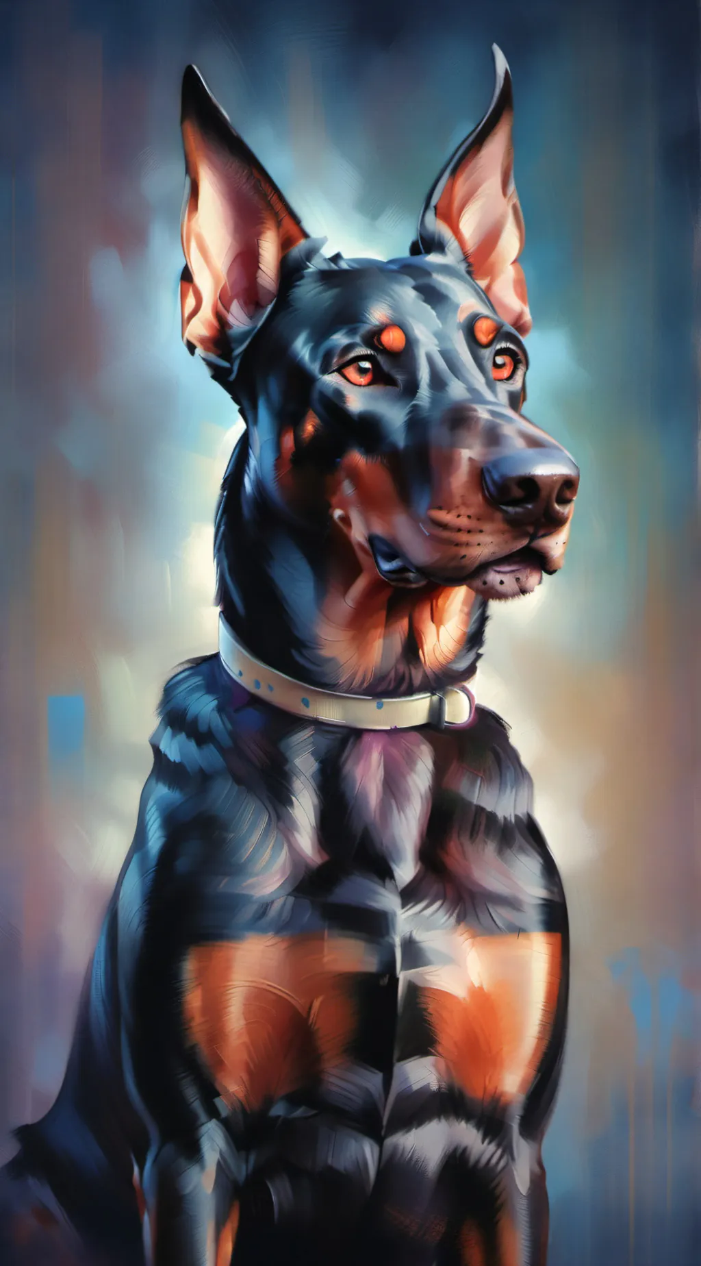 ai character: Dobermann background