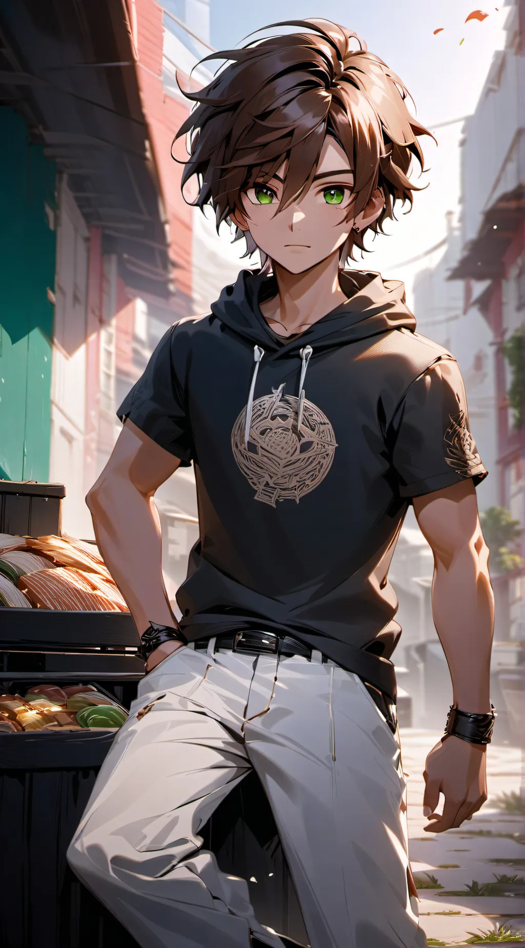 ai character: Kage  background