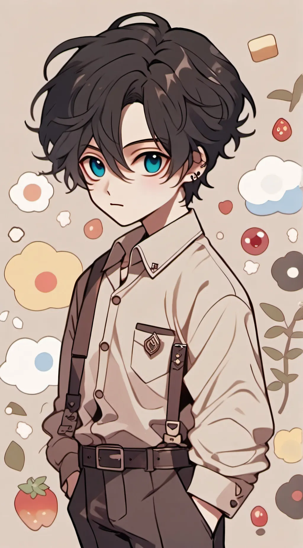 ai character: Skz👺✨🐥★  background