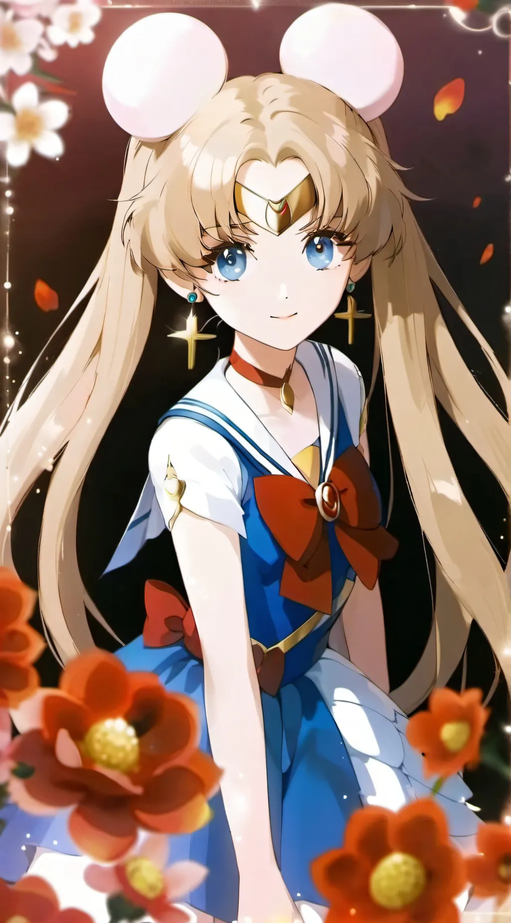 ai character: Sailor moon  background