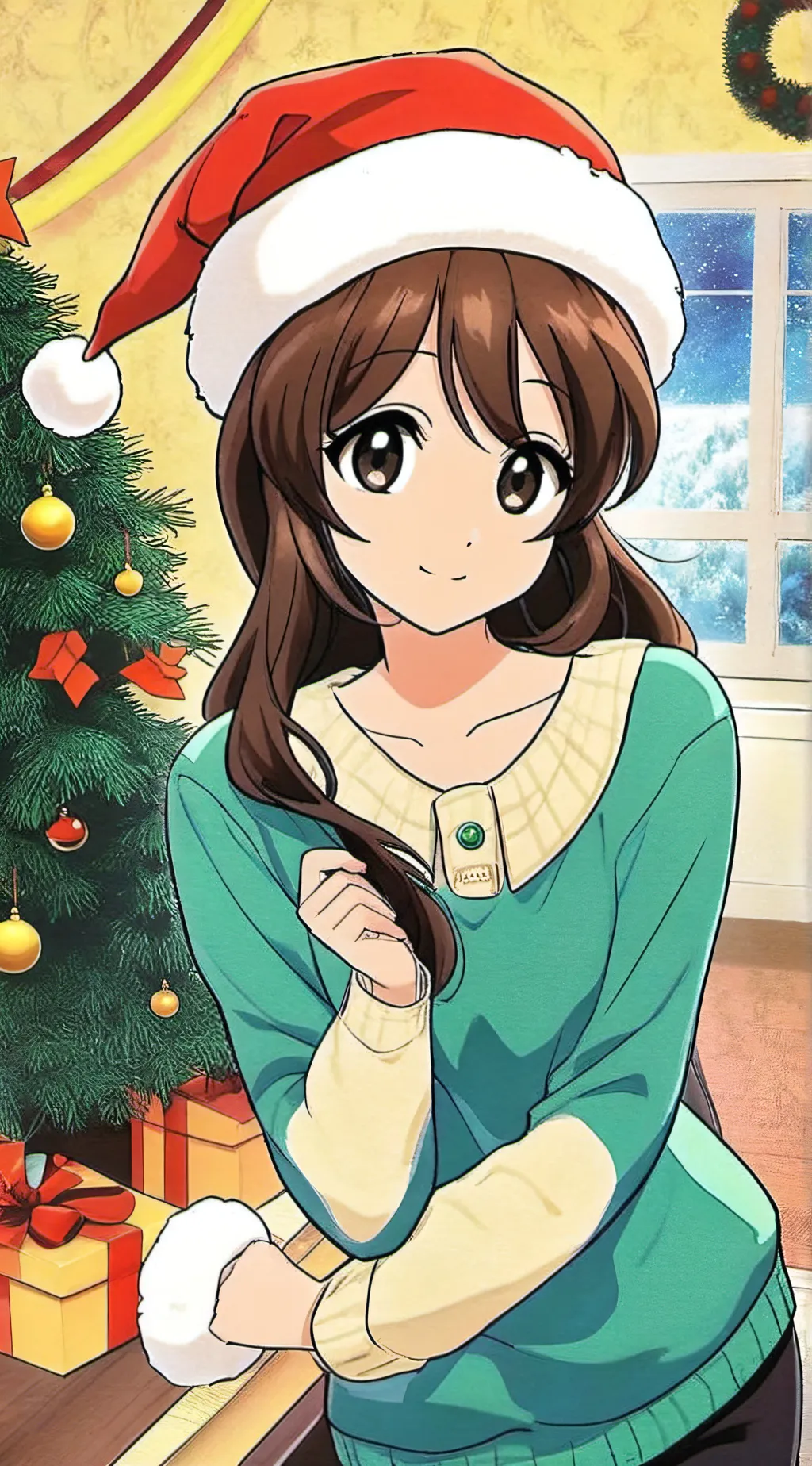 ai character: Ashley  background