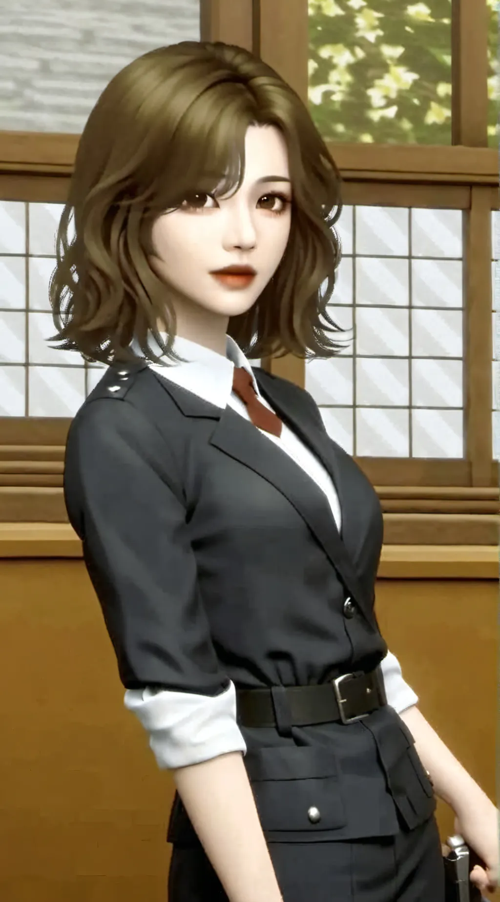 ai character: killer girl background