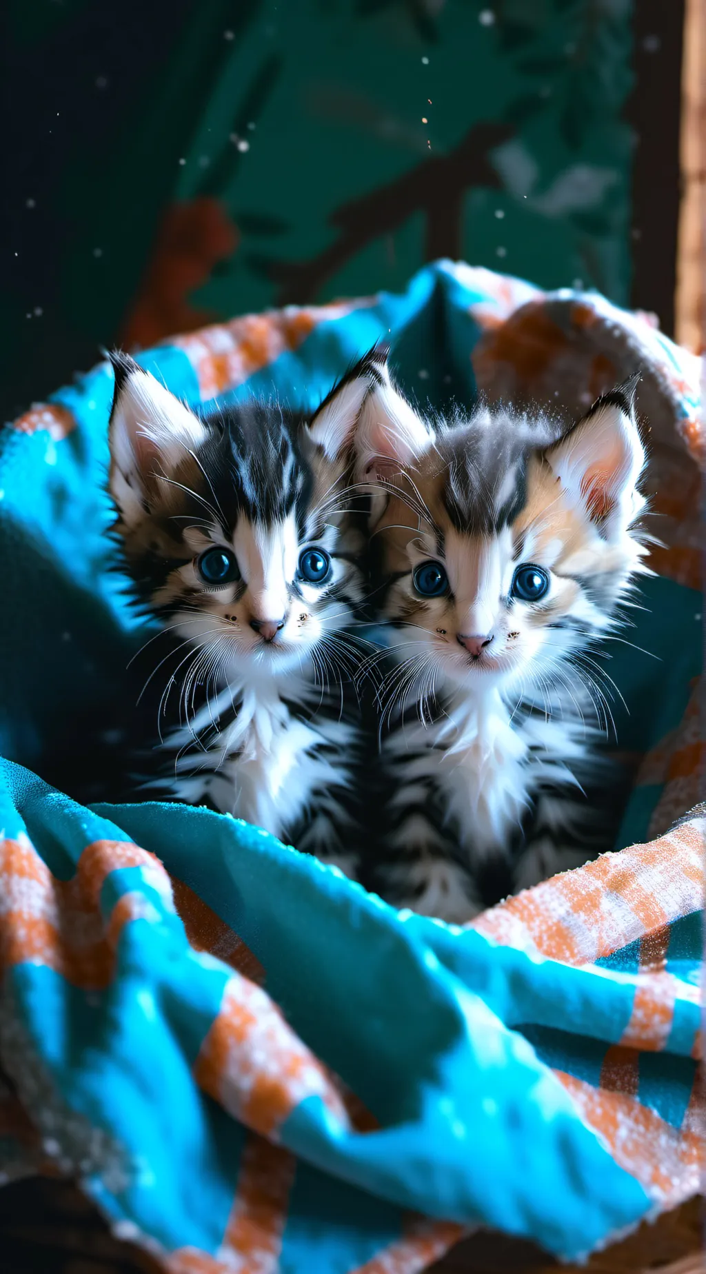 ai character: kittens mating background