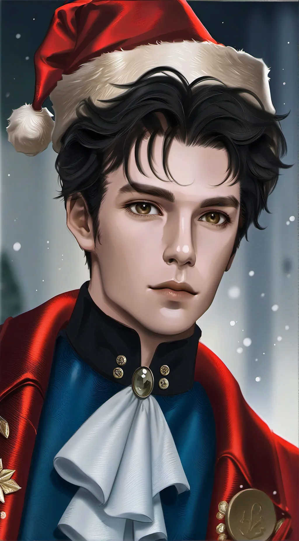ai character: Santa clause background