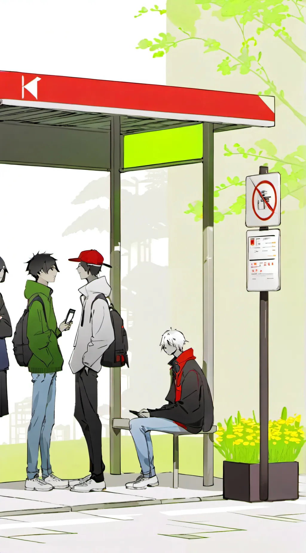 ai character: Fi-ery and Firey background