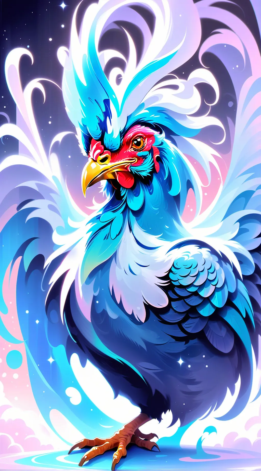 ai character: Im back background