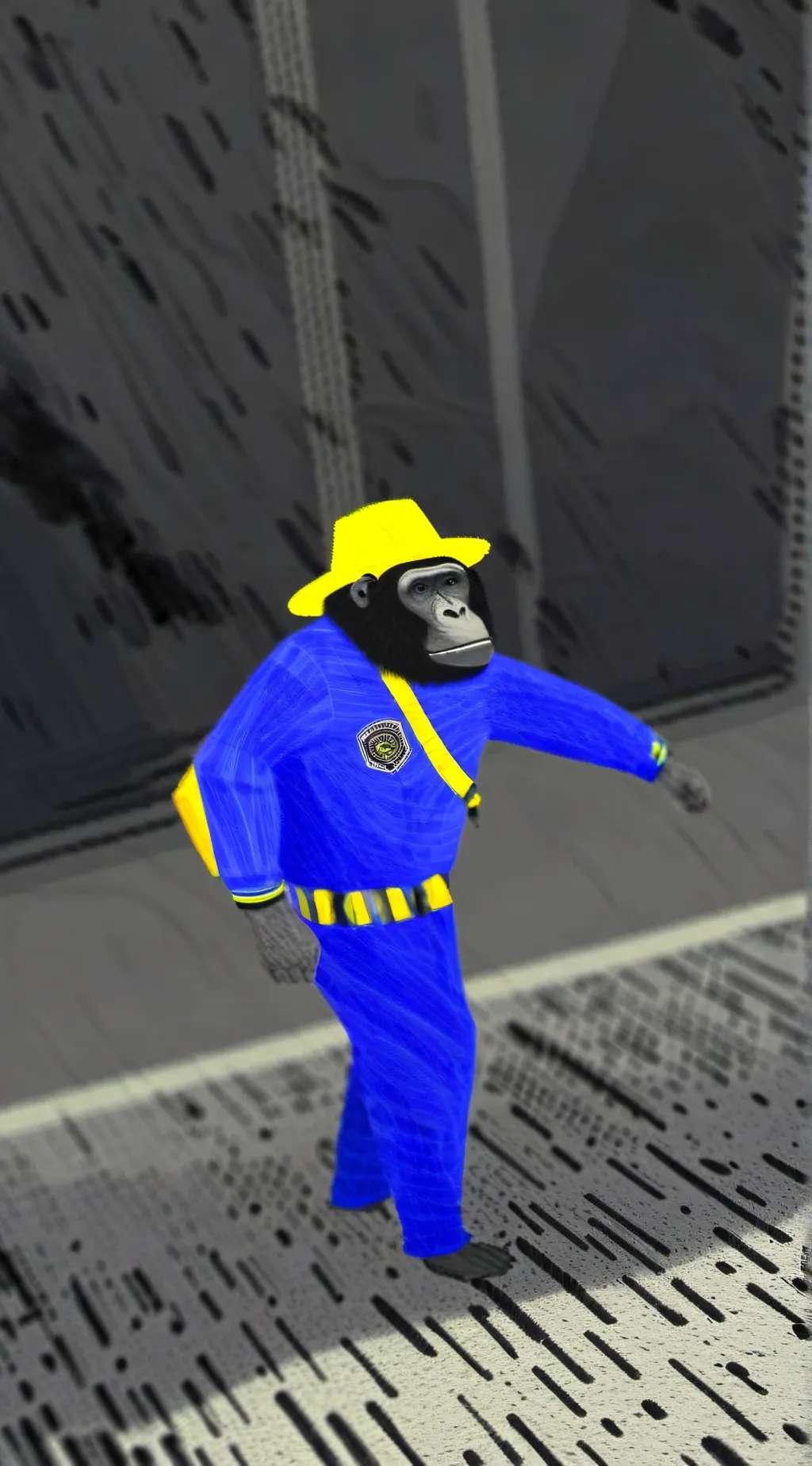 ai character: Bluefrysvr background