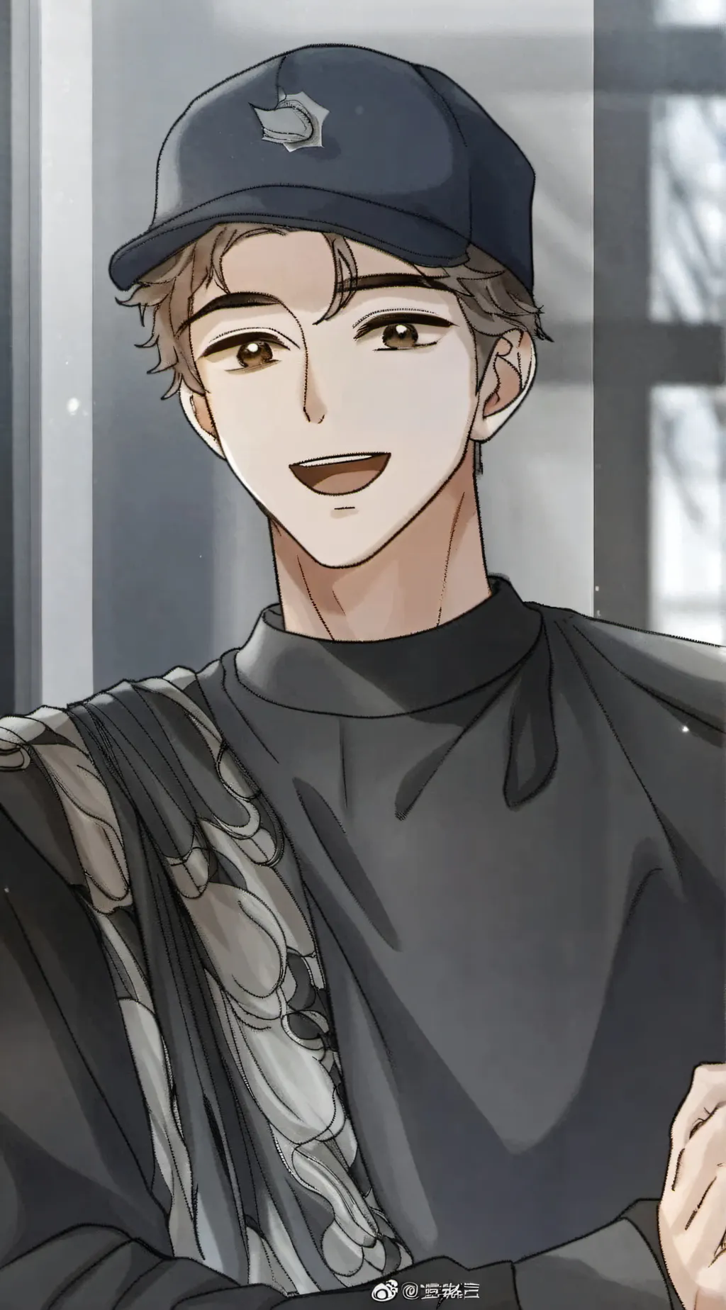 ai character: 鸣羽 background