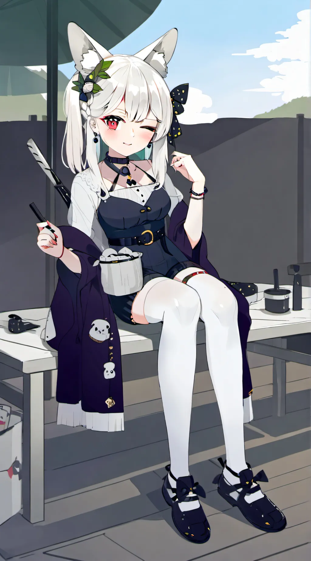 ai character: Rose background